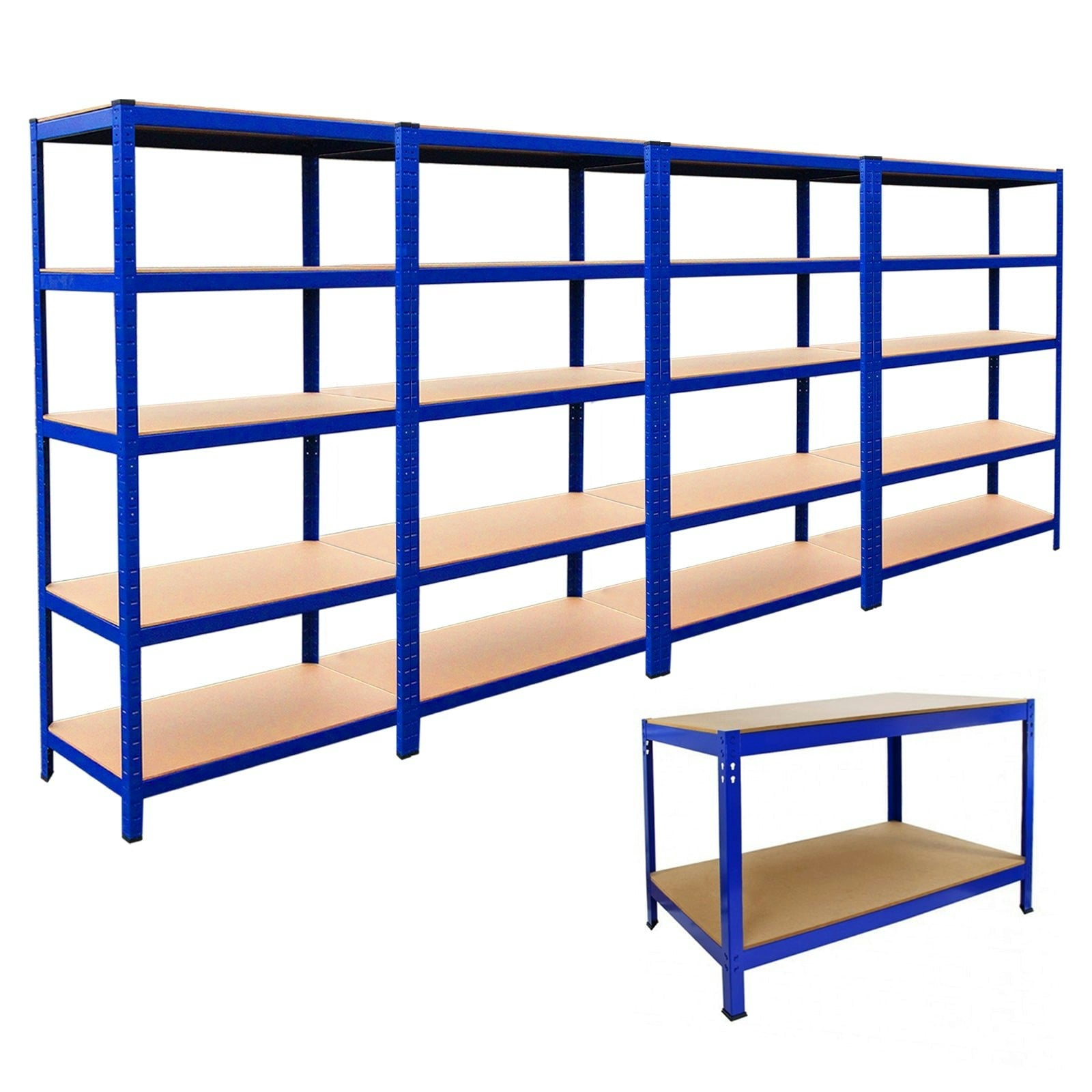 Rackhams 4 X T-Rax 90 X 45 X 180Cm Racks & Workbench 90Cm X 45Cm X 180Cm