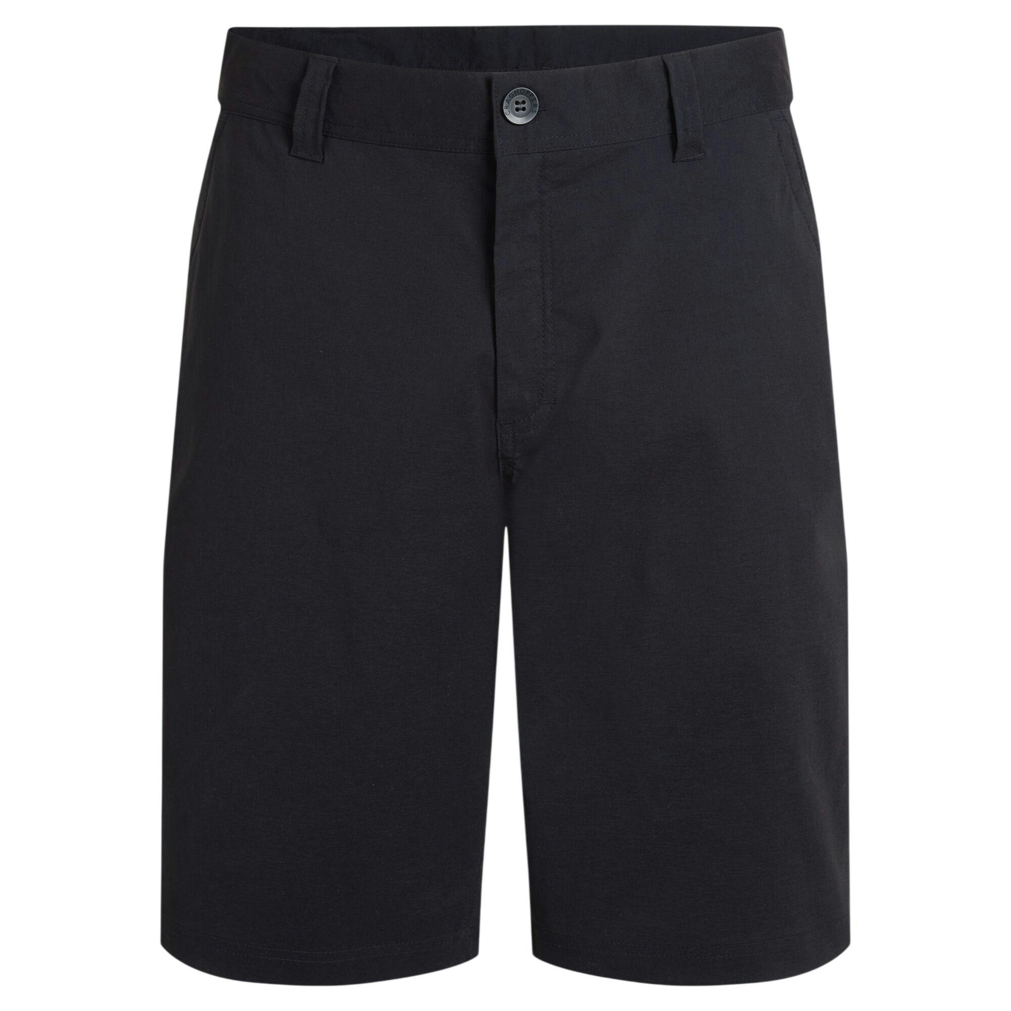 Craghoppers Men's Black Brisk Pro Casual Shorts - 40R - 96% Polyamide-Nylon/4% Elastane