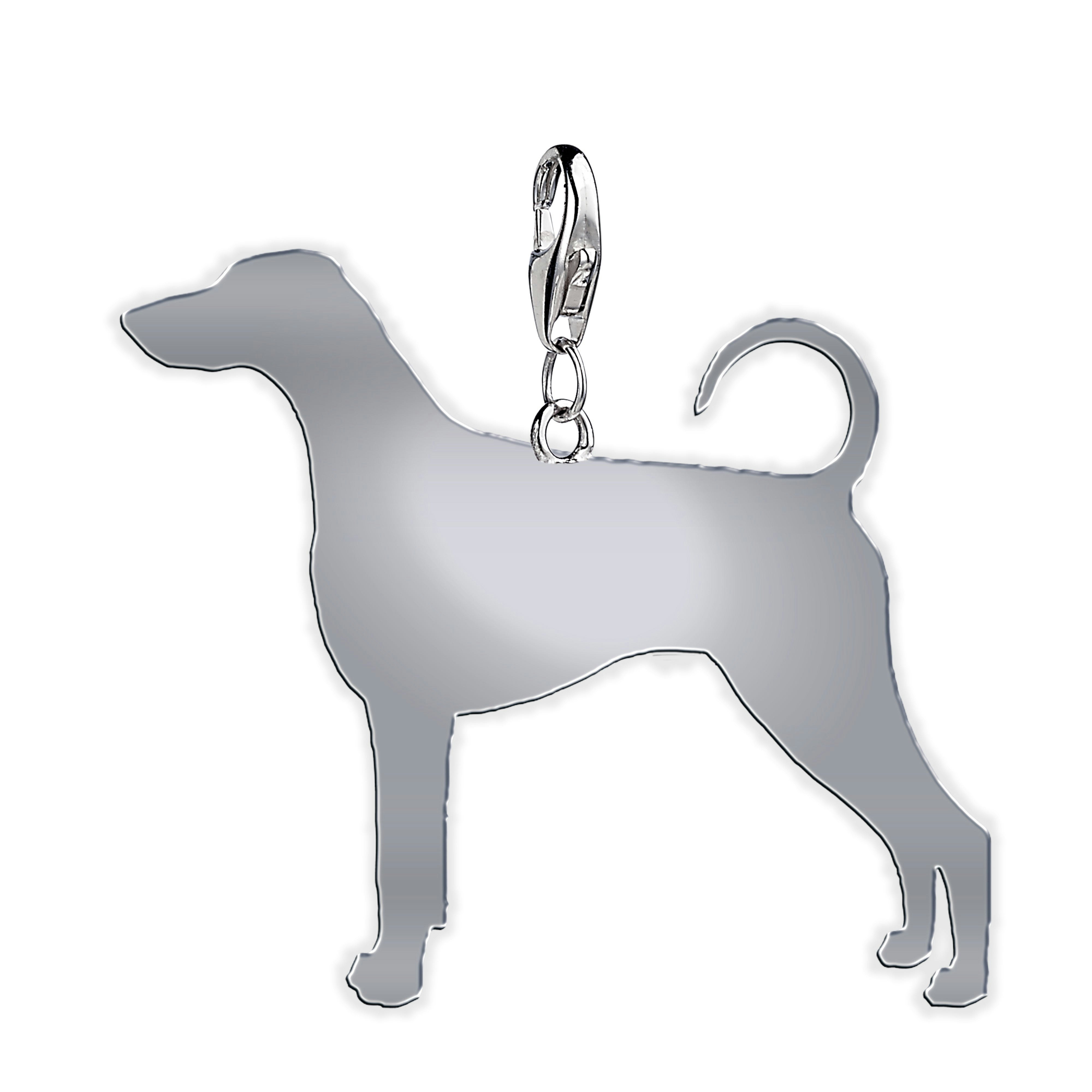 Mylee London Silver Dobermann Silhouette Charm - Yes - Clip On Charm