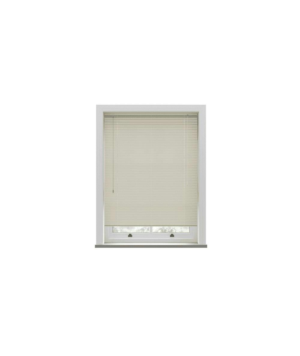 Rackhams Cream Pvc Venetian Blind 152Cm Drop (25Mm Slats) - 90Cm