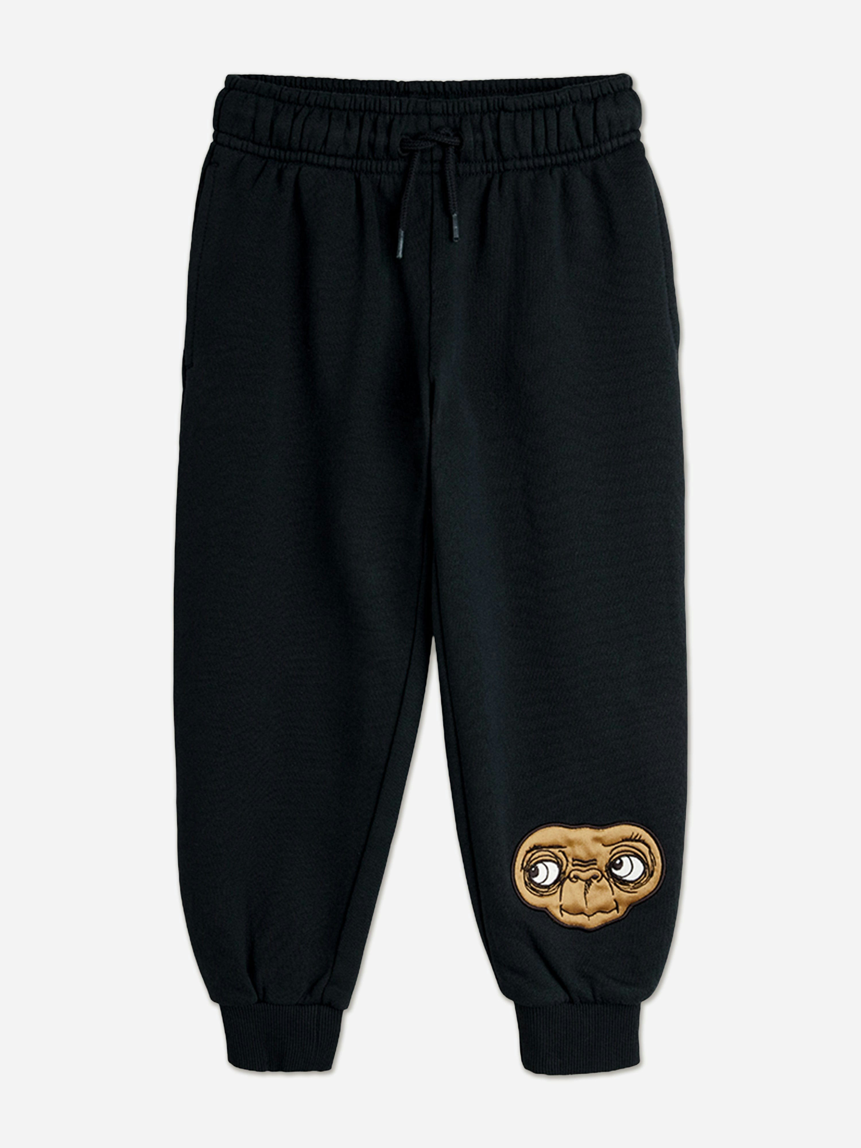 Mini Rodini Unisex Kids Black Kids E.t. Application Joggers In - 5 - 7 Yrs