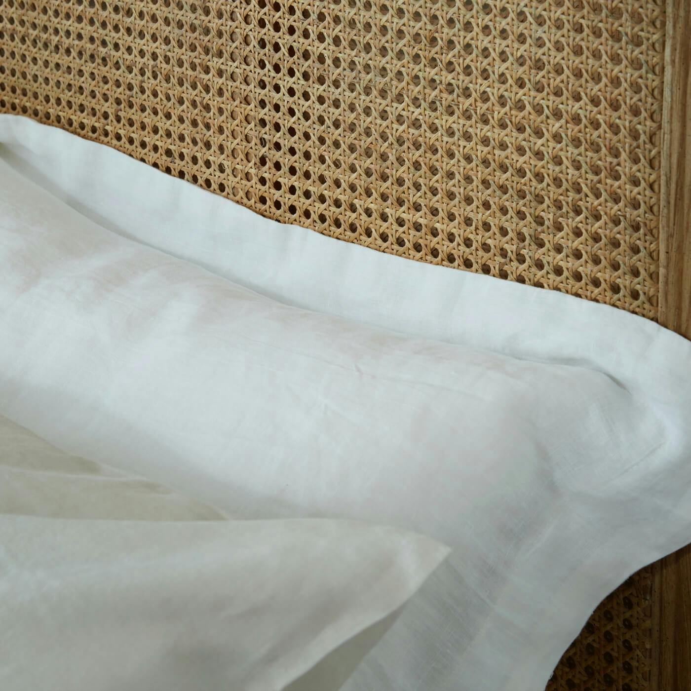 Rackhams Natural French Linen Pillowcases - Standard - Pair - Oxford