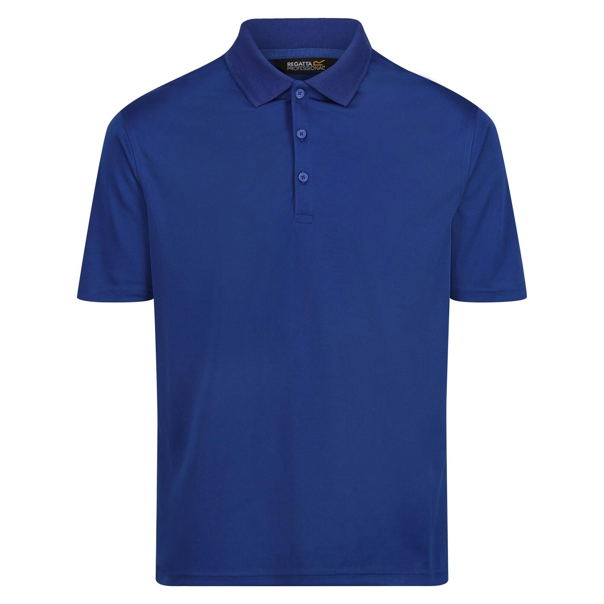 Regatta Men's Professional Moisture Wicking Polo Shirt - New Royal - 3XL - New Royal - 100% Polyester