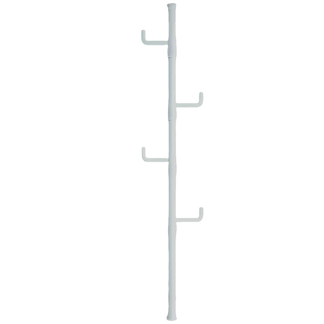 Havendro White Telescopic Ceiling Corner Clothes Drying Rack Adjustable Laundry Pole - 1 - Metal
