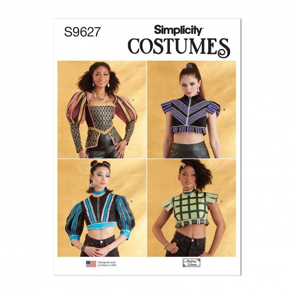 Simplicity Women's Sewing Pattern 9627, Costumes For H5 (6-8-10-12-14) - Intermediate - H5 (6-8-10-12-14)