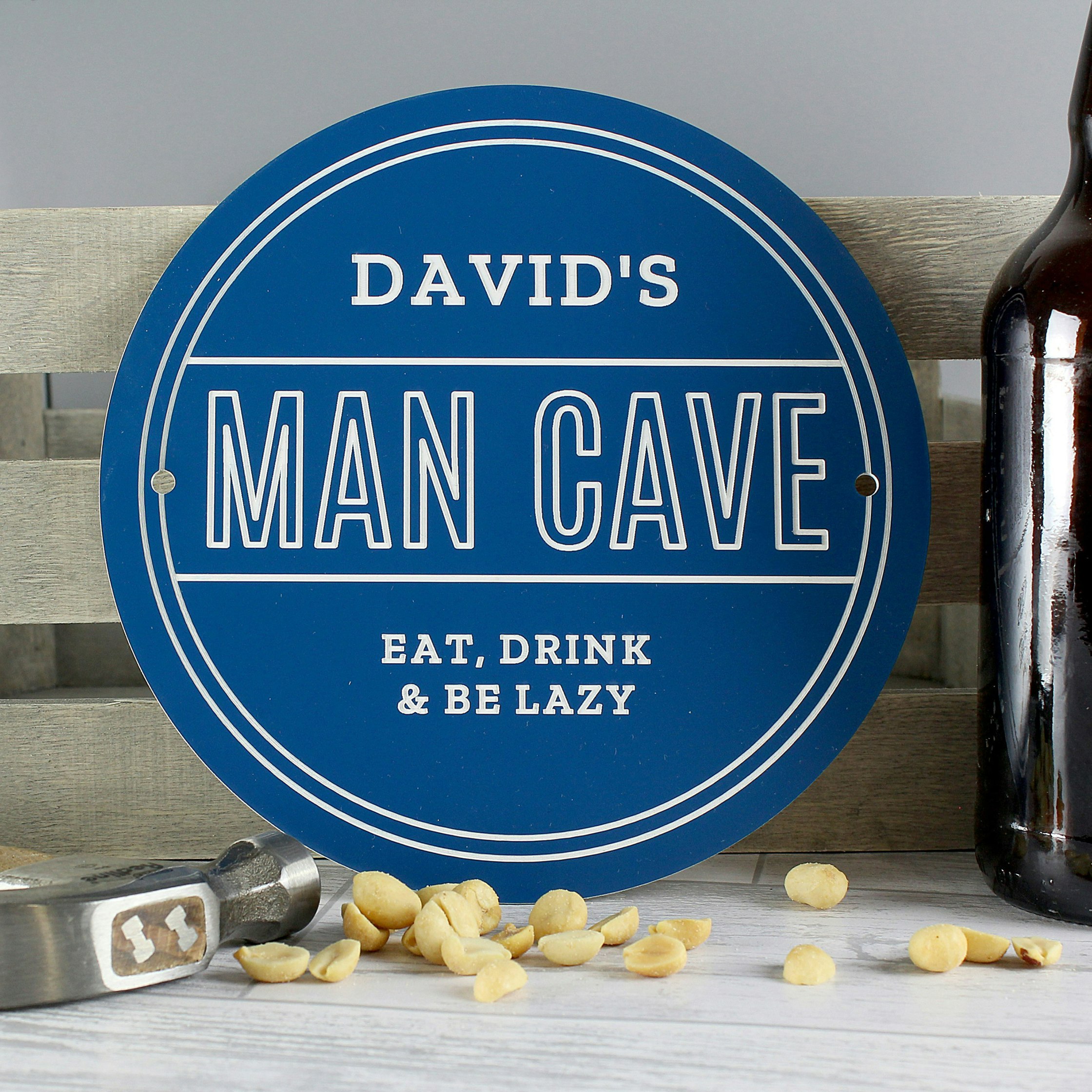 Rackhams Personalised Man Cave Heritage Plaque