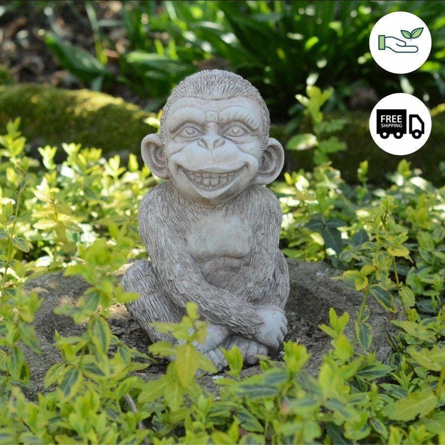 Rackhams Stone Cast Cheeky Monkey Sculpture