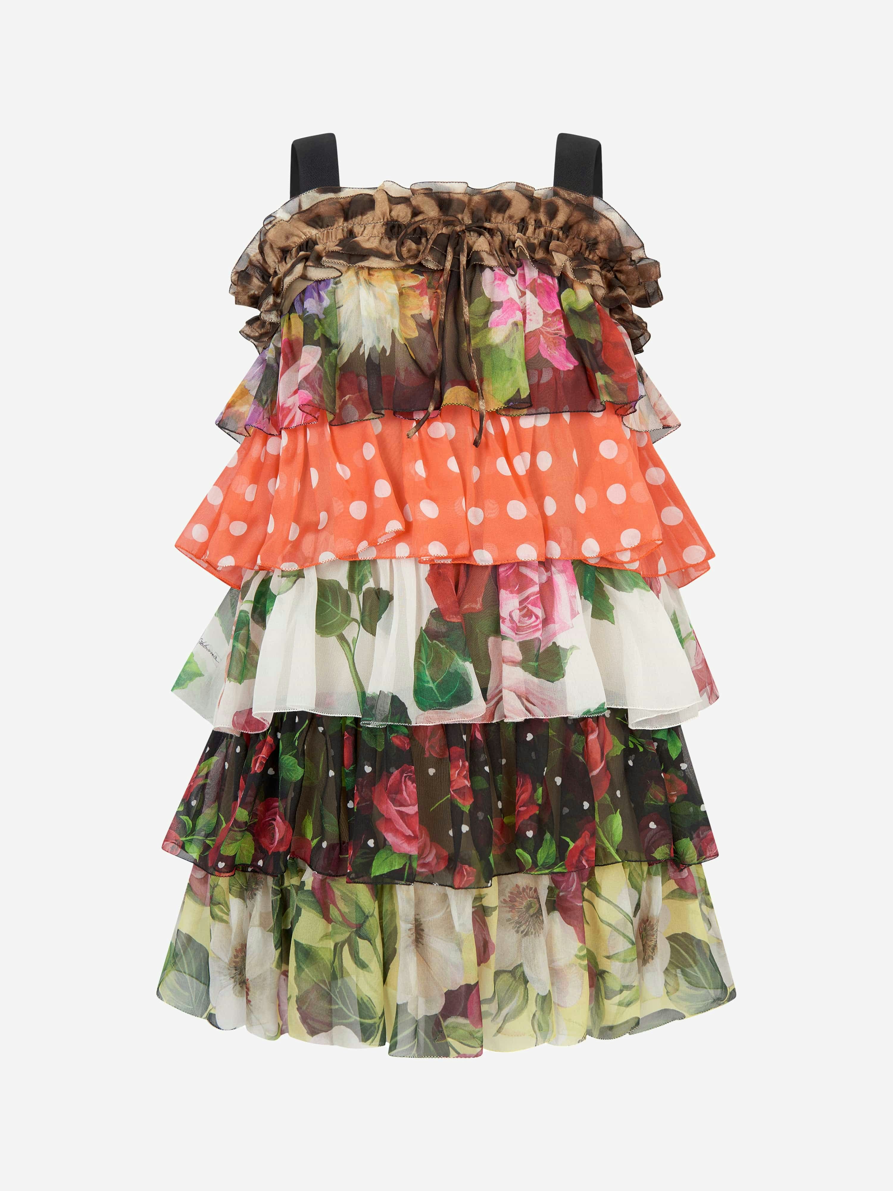 Dolce & Gabbana Kids Girls Black Dolce & Gabbana Dress - 12 Yrs