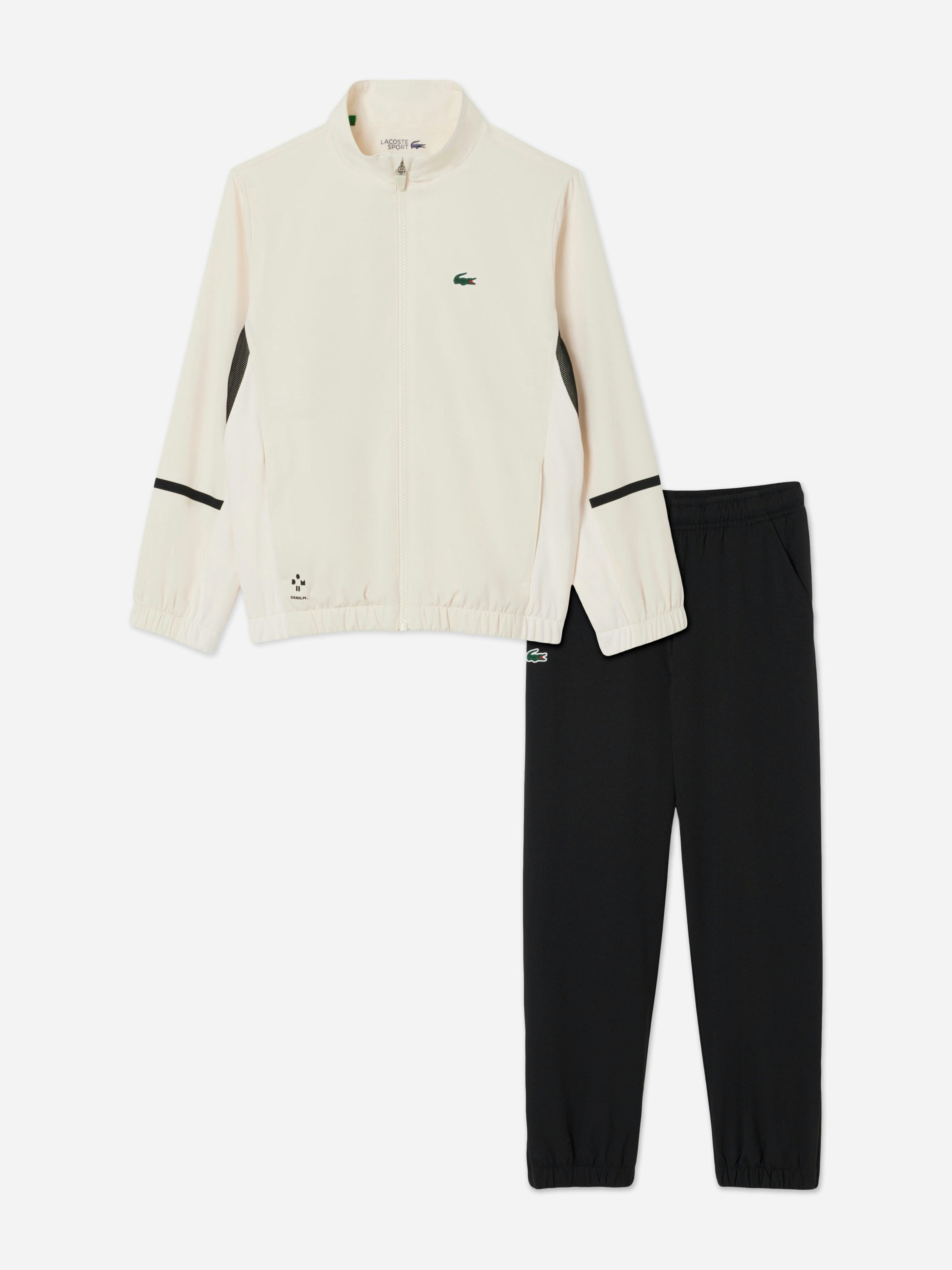 Lacoste Kids Boys Black Lacoste Daniil Medvedev Court Tracksuit In - 10 Yrs