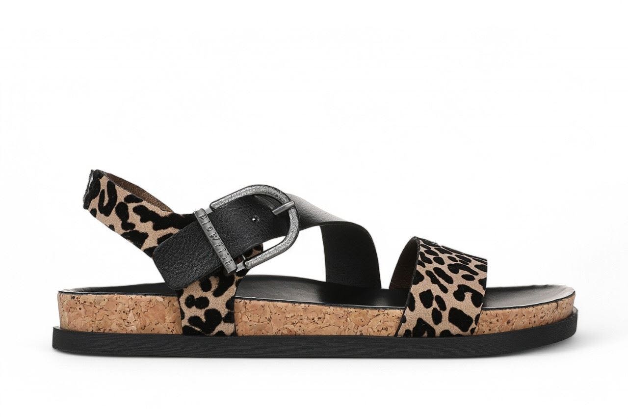 Blowfish Malibu Women's Brown Leopard Footbed Sandals - Lance - Leopard - Uk 4 | Eu 36.5 | Us 6.5