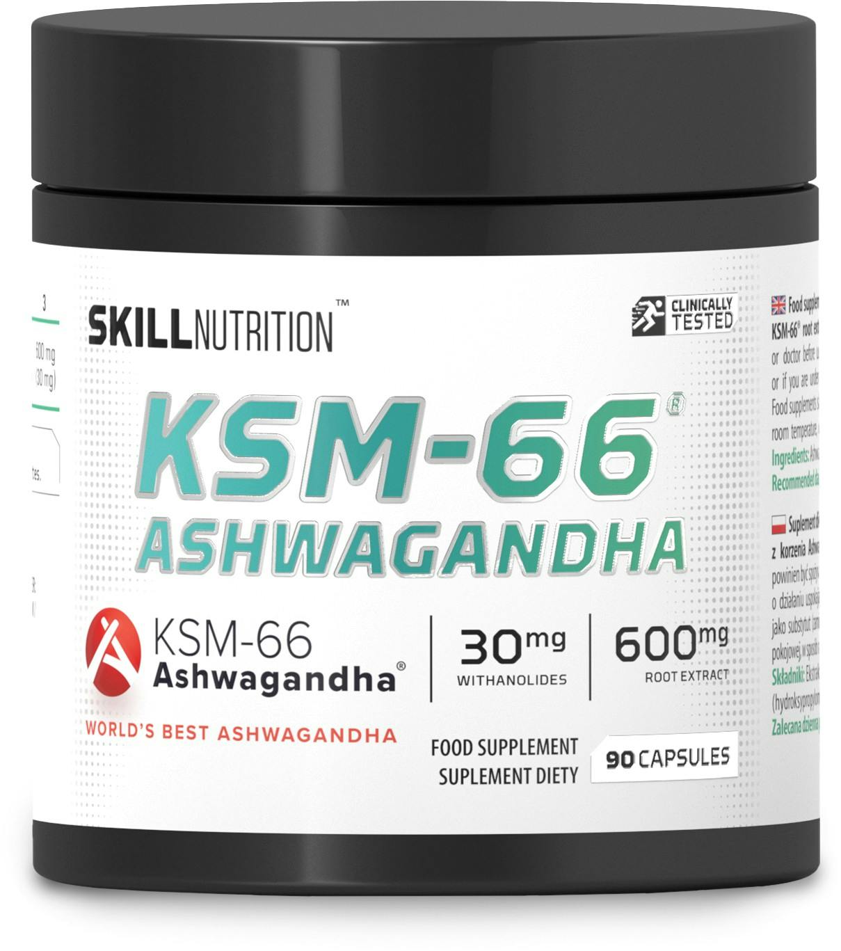Skill Nutrition Ksm-66 Ashwagandha 90 Vegan Caps - Image 2