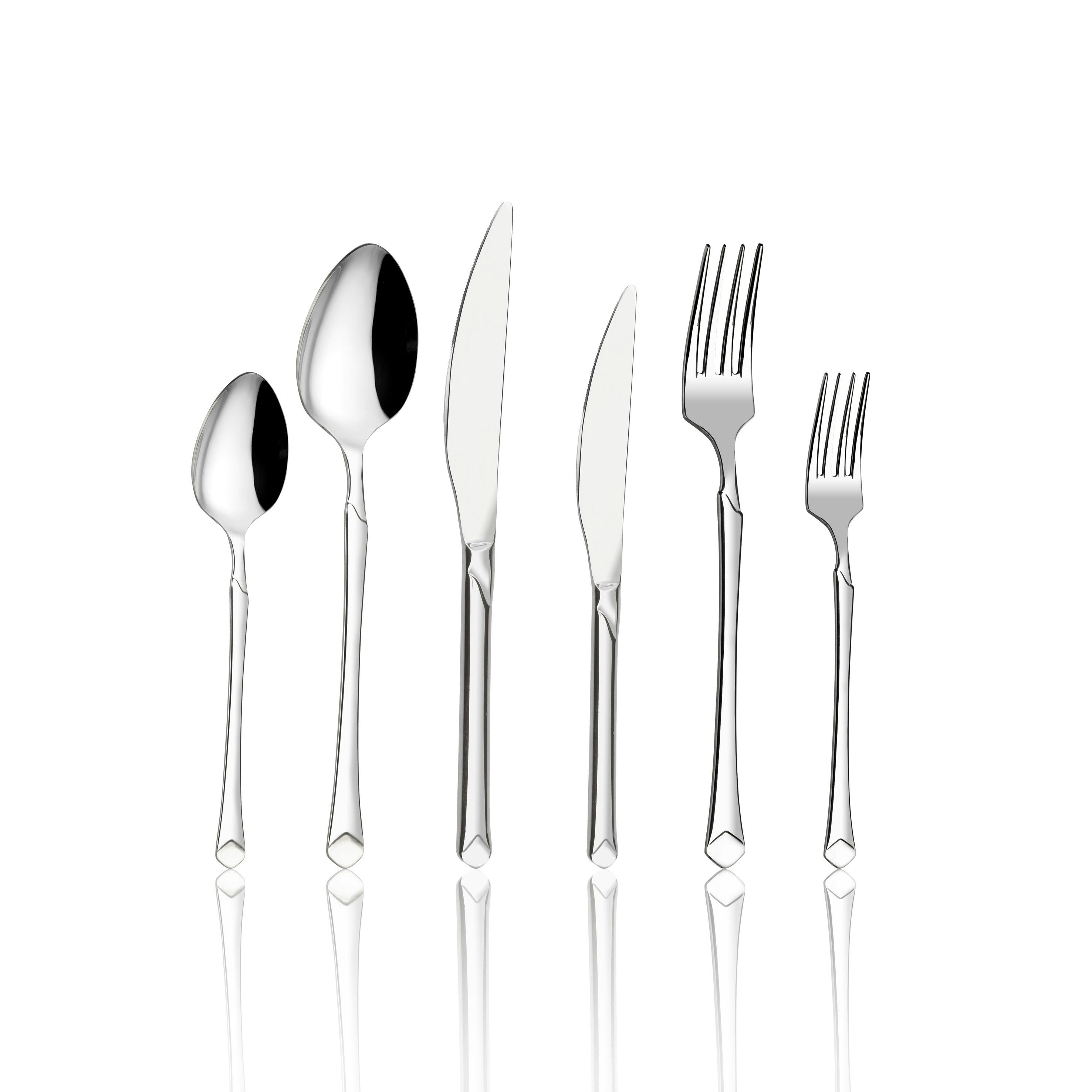 Rackhams Sedef Collection 24-Piece Cutlery Set (For 4 People)