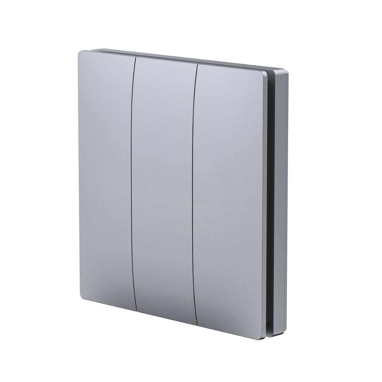 Ener-J Silver 3 Gang Wireless Kinetic Switch Body, Ip55 - Pro Series