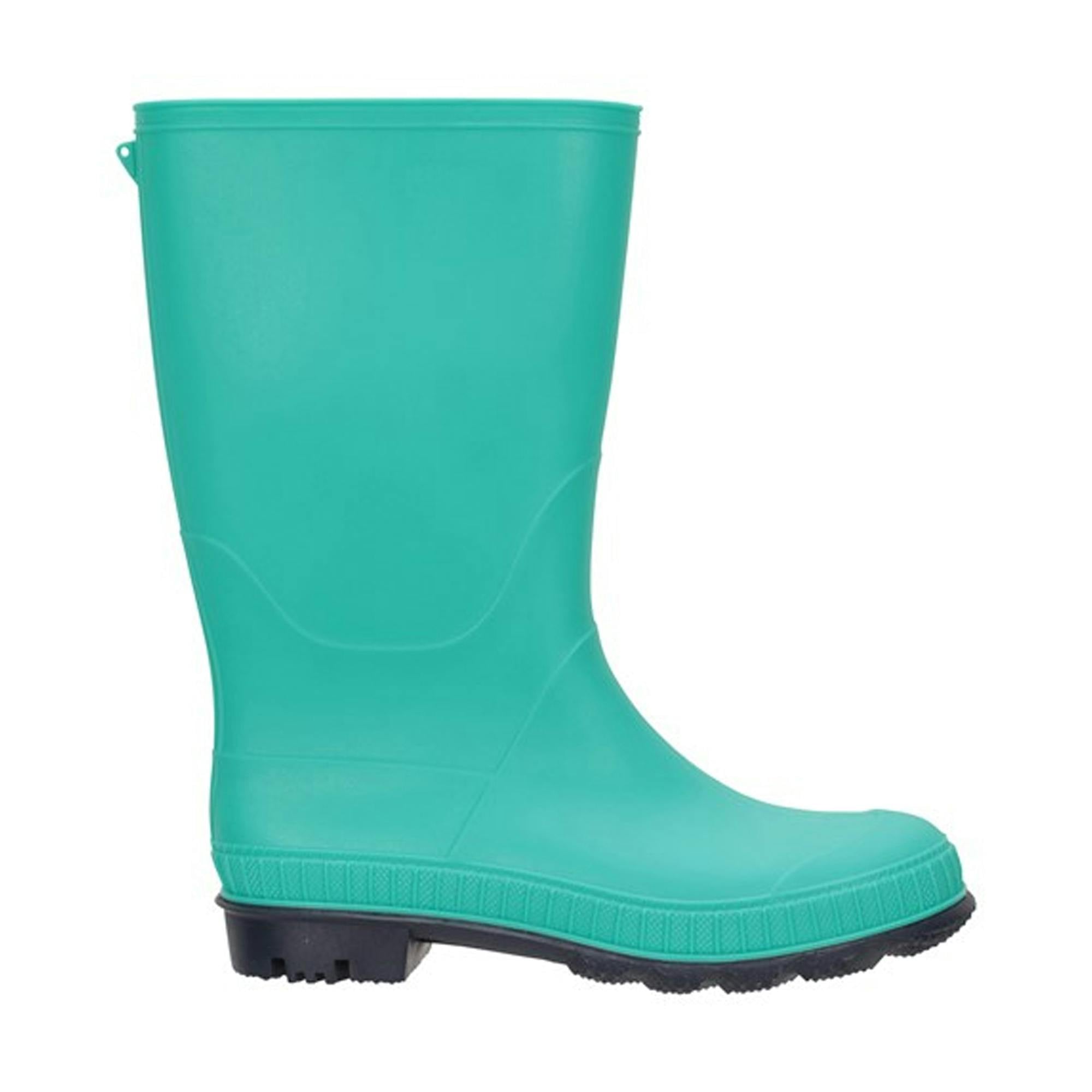 Mountain Warehouse Dark Childrens/Kids Plain Wellington Boots - Teal - 5 Uk - Teal