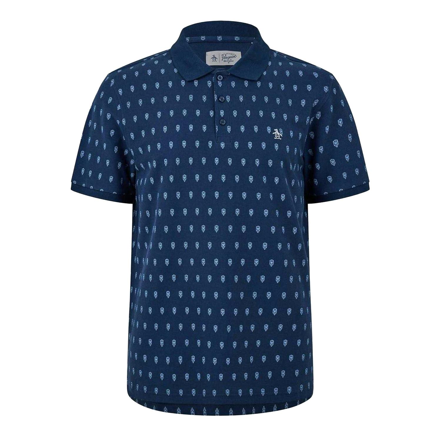 Original Penguin Men's Blue Minimal Regular Polo Shirt - Yale - S - Yale - 100% Mixed