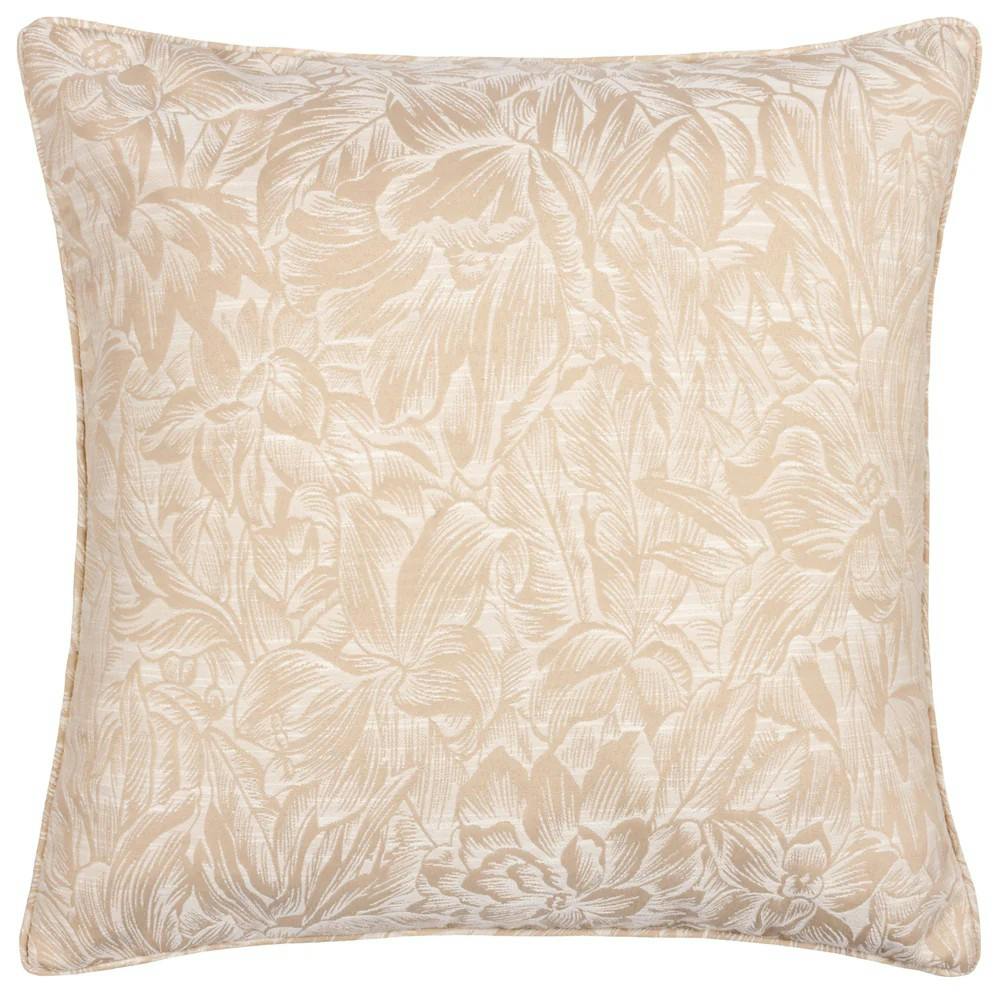 Wylder Nature Grantley Jacquard Piped Cushion Cover - Natural - 50Cm X 50Cm - Natural - 100% Polyester