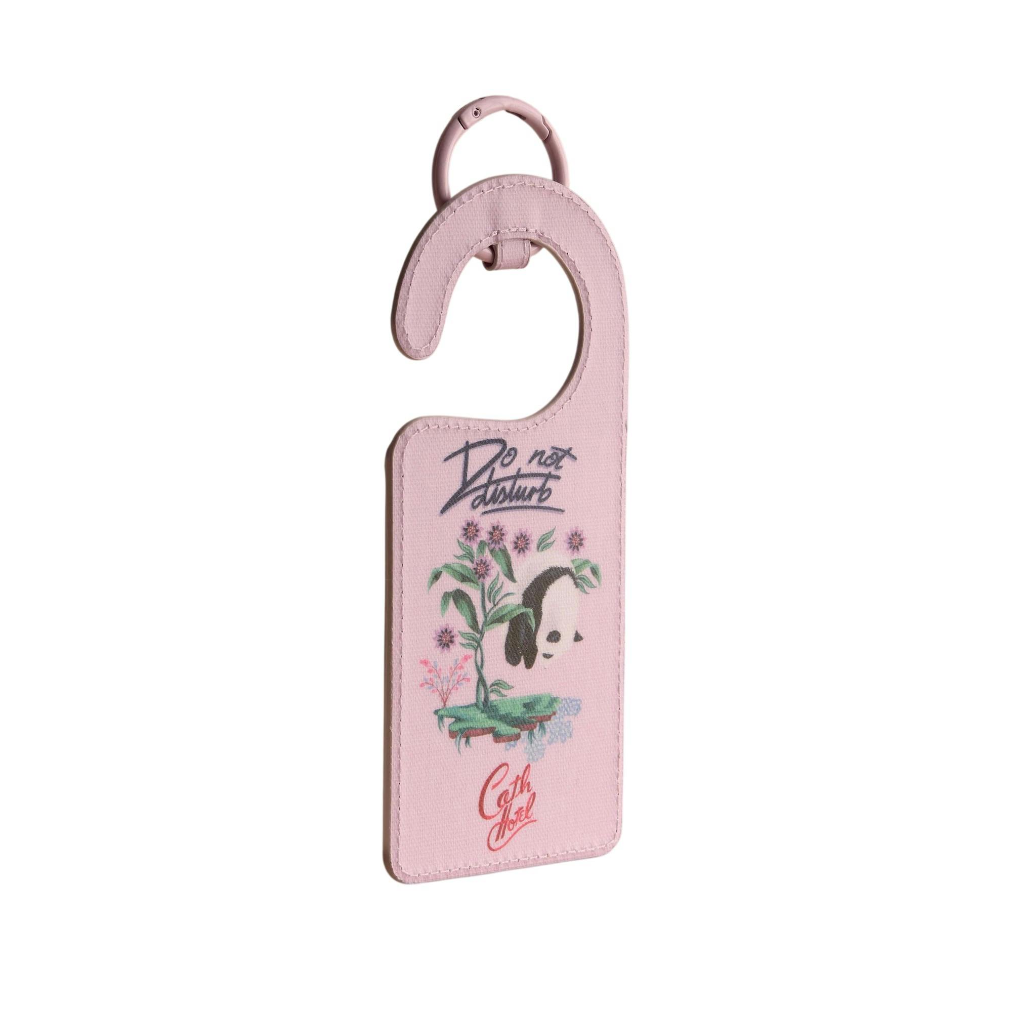 Rackhams Pink Panda Id Card Holder - One Size - 100% Cotton