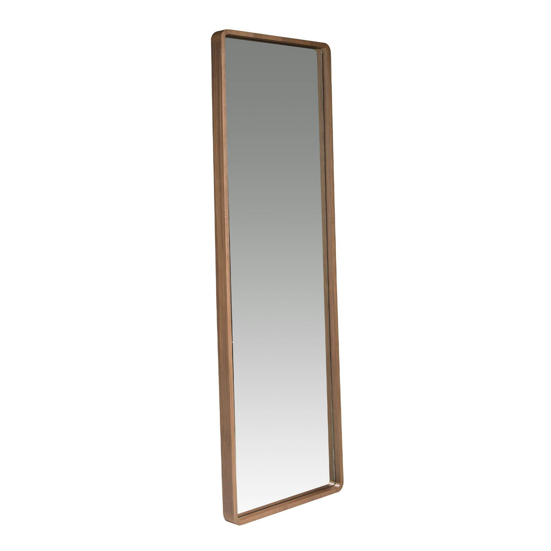Angel Cerdá Light Rectangular Walnut Wall Mirror 3036