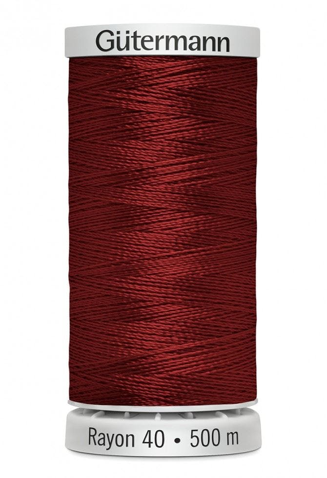 Gutermann No 40 Sulky Rayon Embroidery Thread 500M Rayon Thread Suitable For Embroidery - 1263 - 500 Metres
