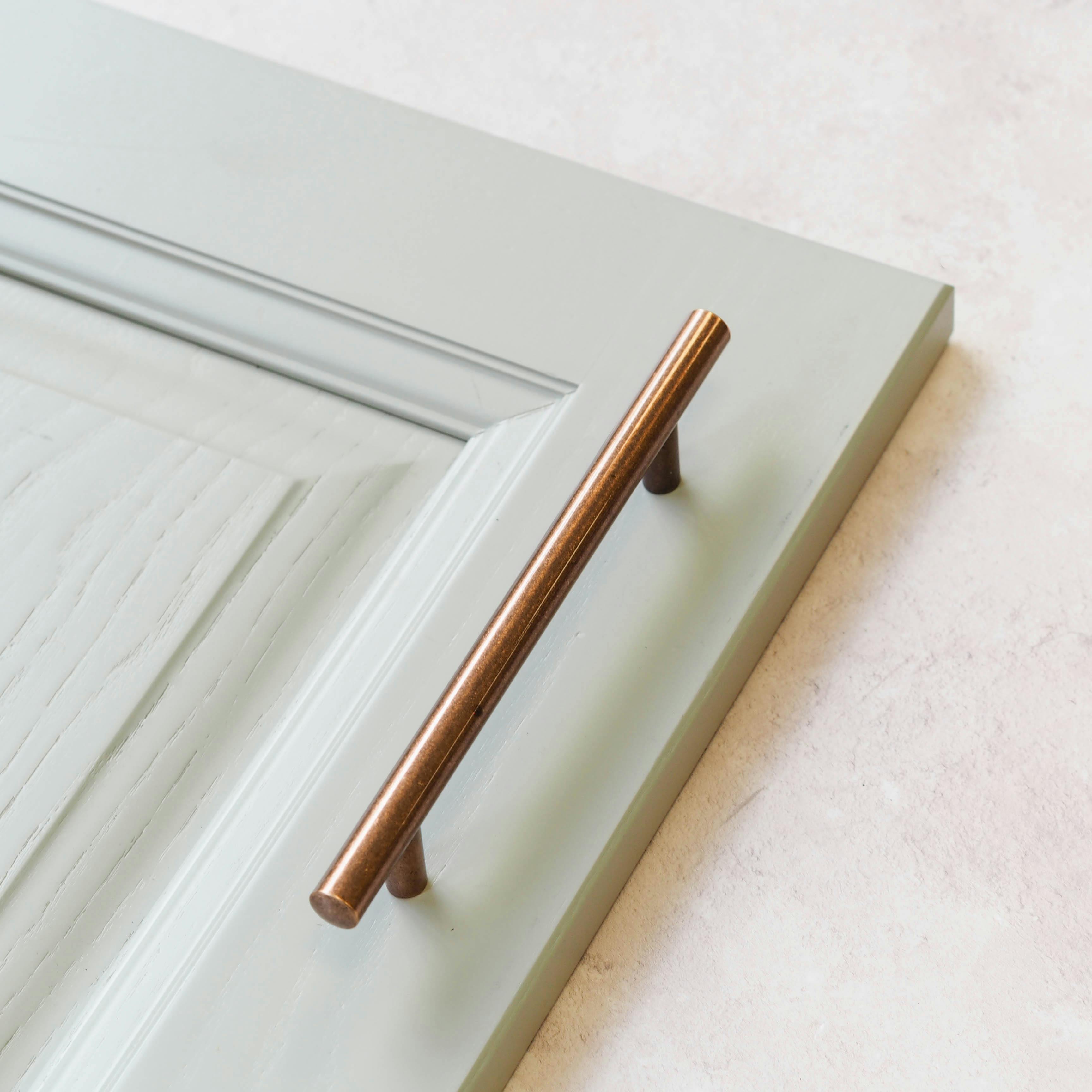 Handle & Home Antique Copper Bar Handles - 160Mm Handle