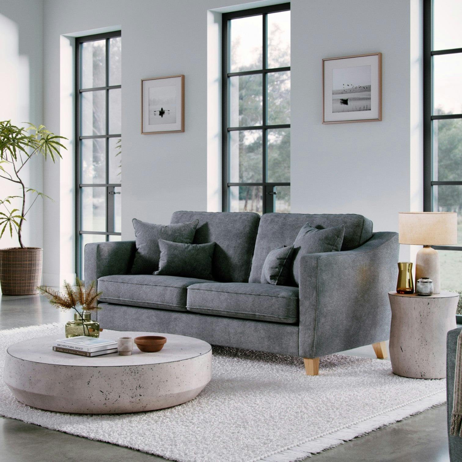 The Great Sofa Company The Elton Medium Sofa - Steel