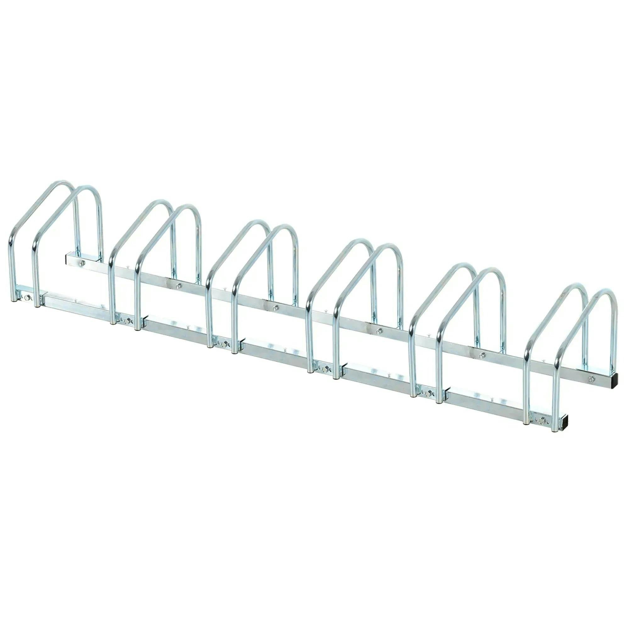 Homcom Bike Stand Parking Rack 2022 - Silver / 179L X 33W X 27H Cm - Image 7