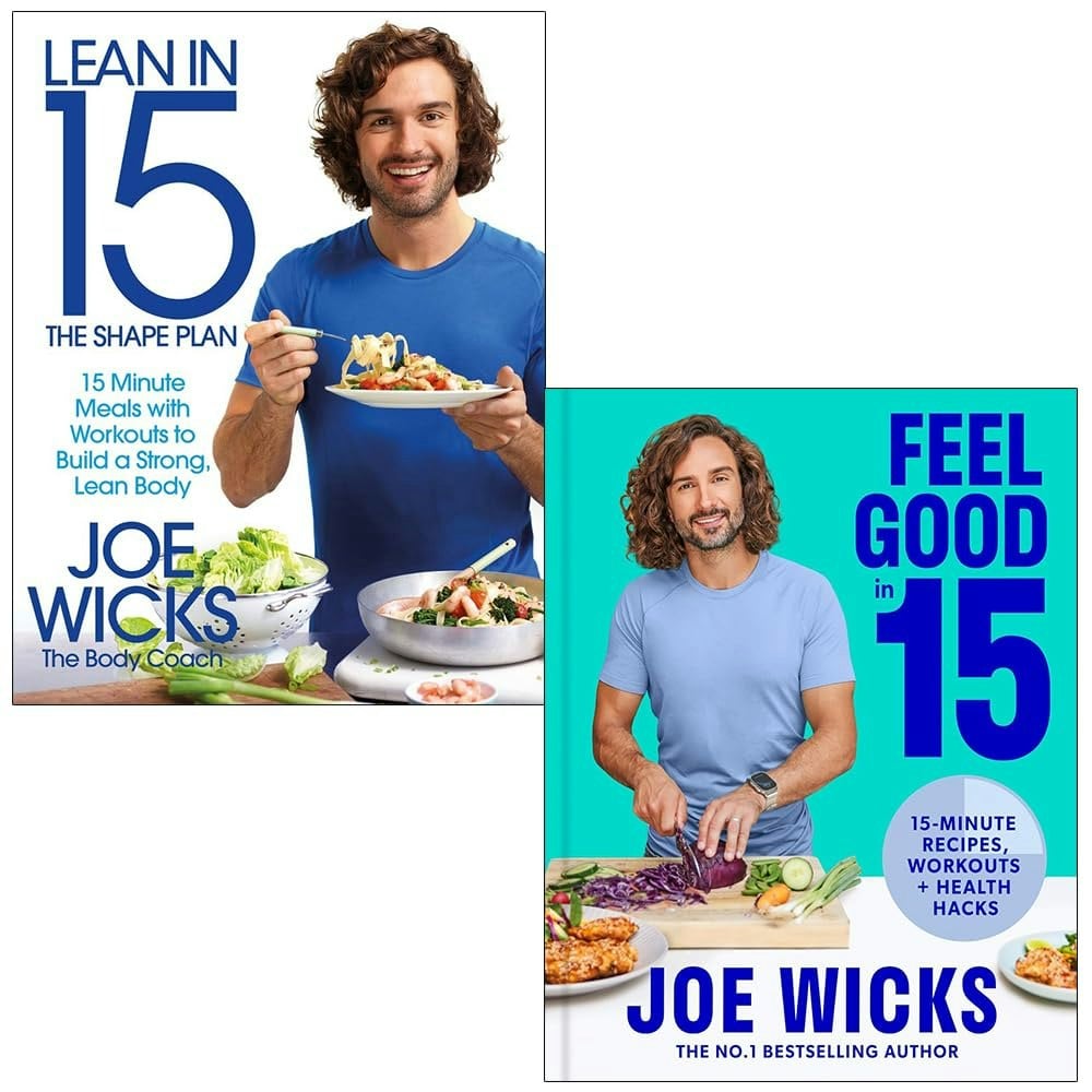 Bluebird/Hq Ltd Lean In 15 The Shape Plan And [Hardcover] Feel Good In 15 By Joe Wicks 2 Books Collection Set