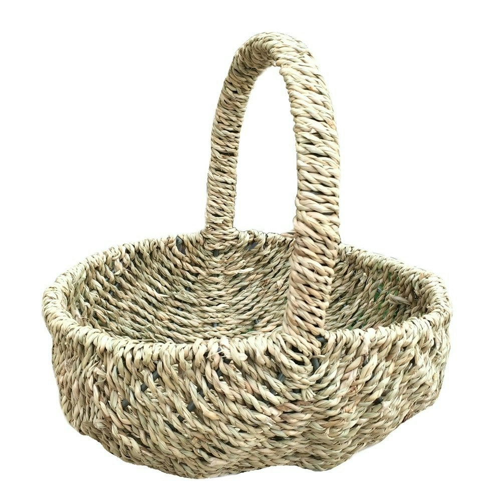 Red Hamper Tiny Seagrass Shopping Basket