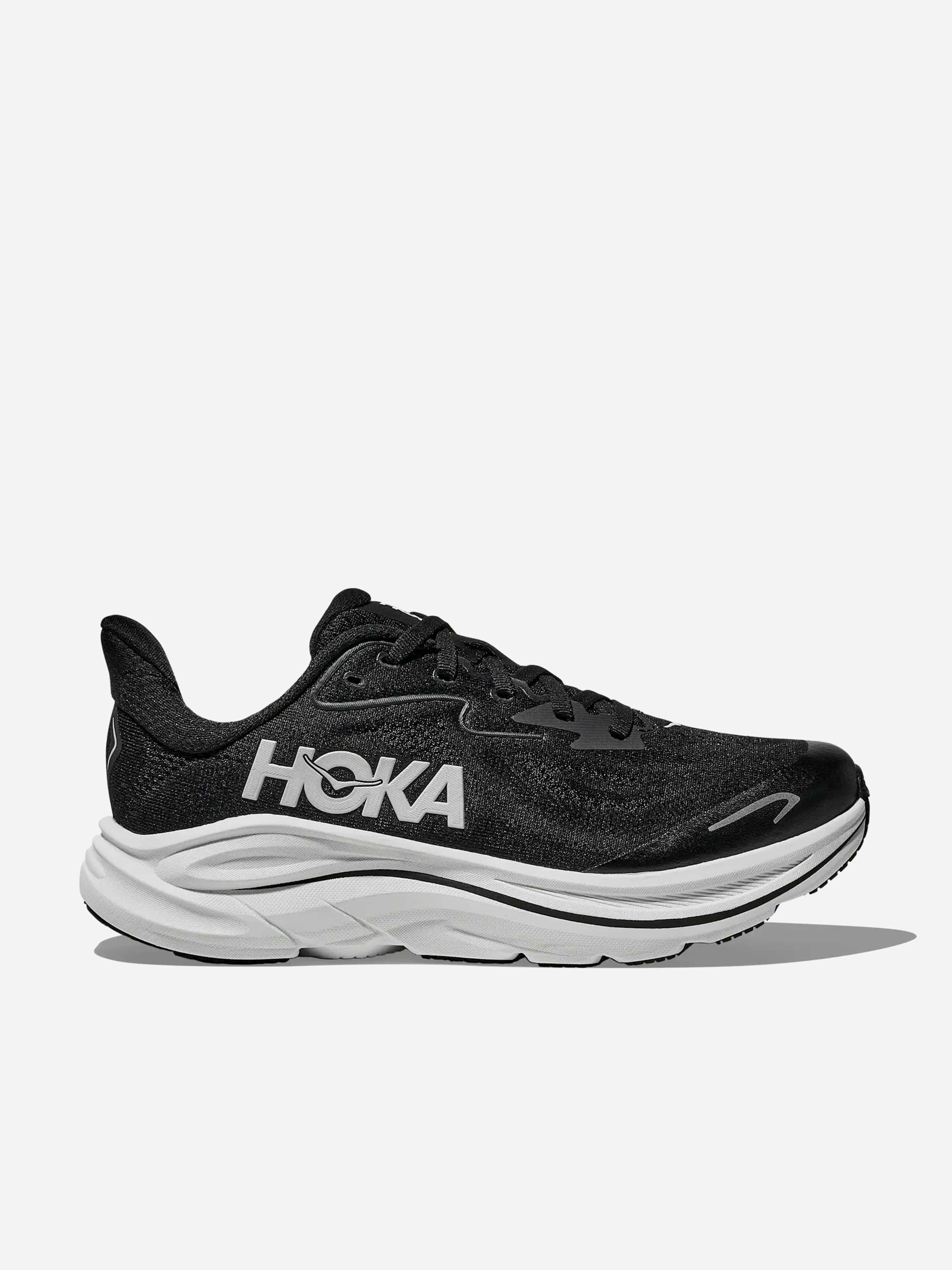 Hoka Black Kids Clifton 10 Trainers In - Eu 38 Uk 4