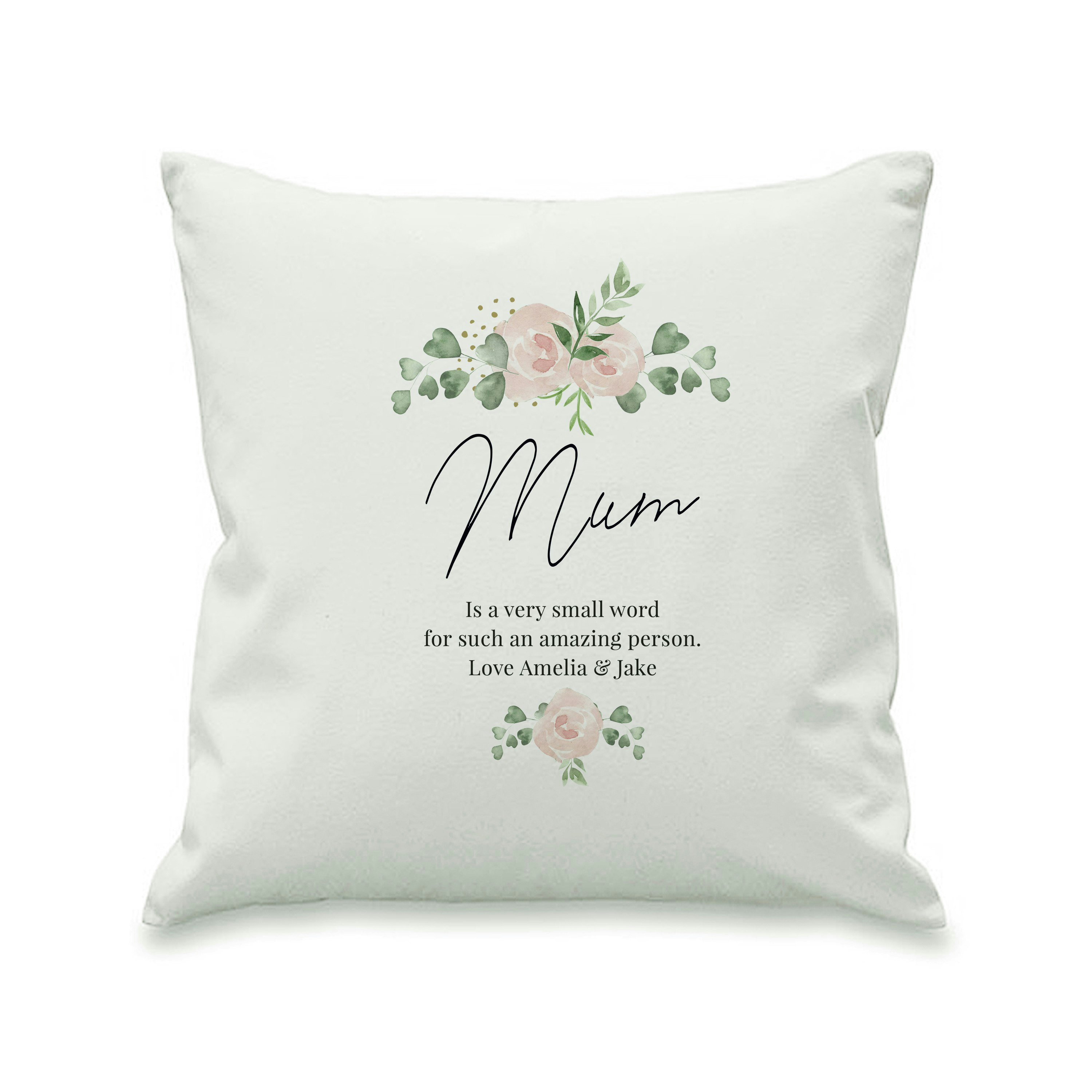 Personalised Memento Company Personalised Floral Cushion