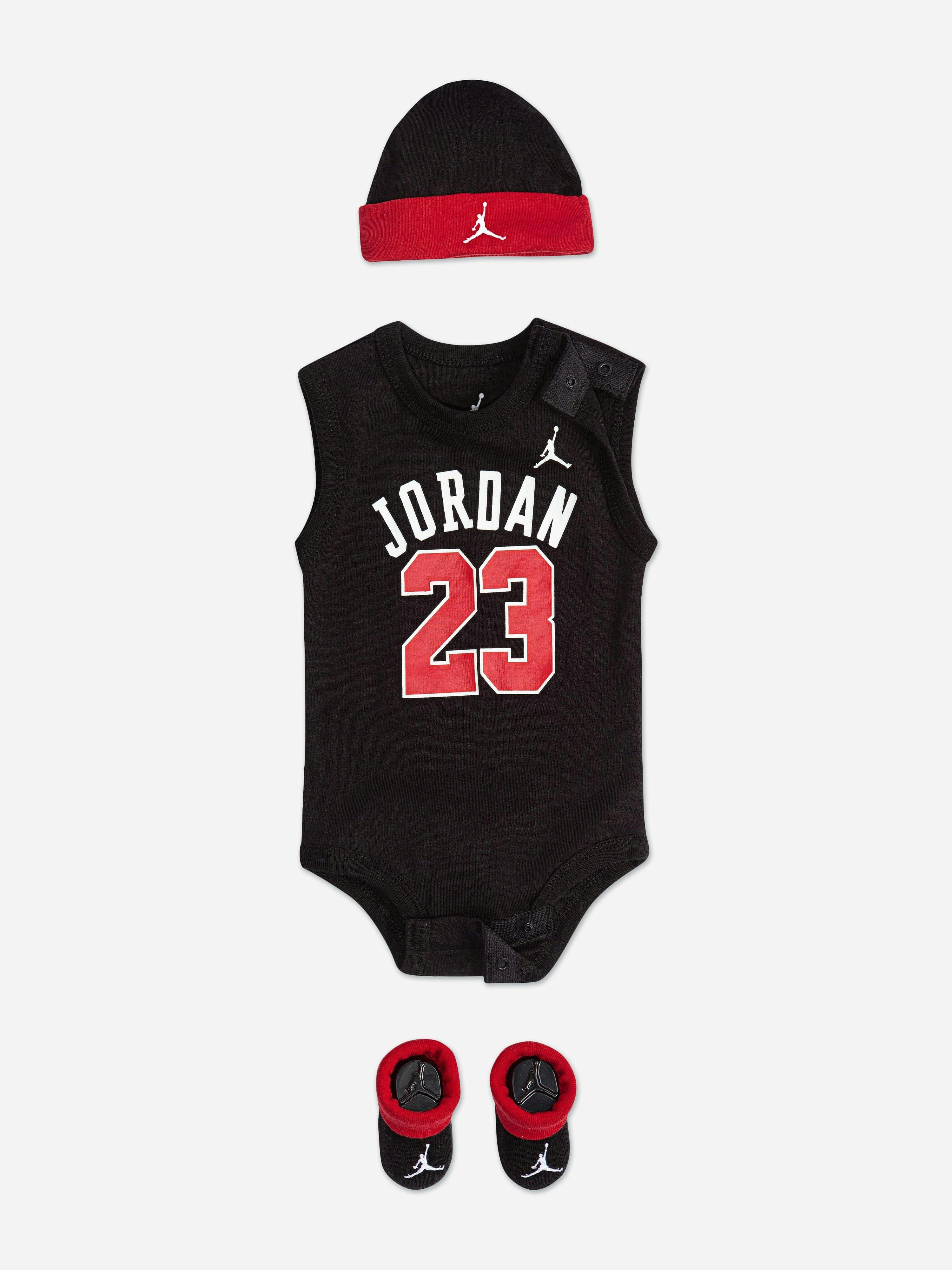 Jordan Men's Black Baby Boys 23 Jersey Gift Set In - 6 - 12 Mths