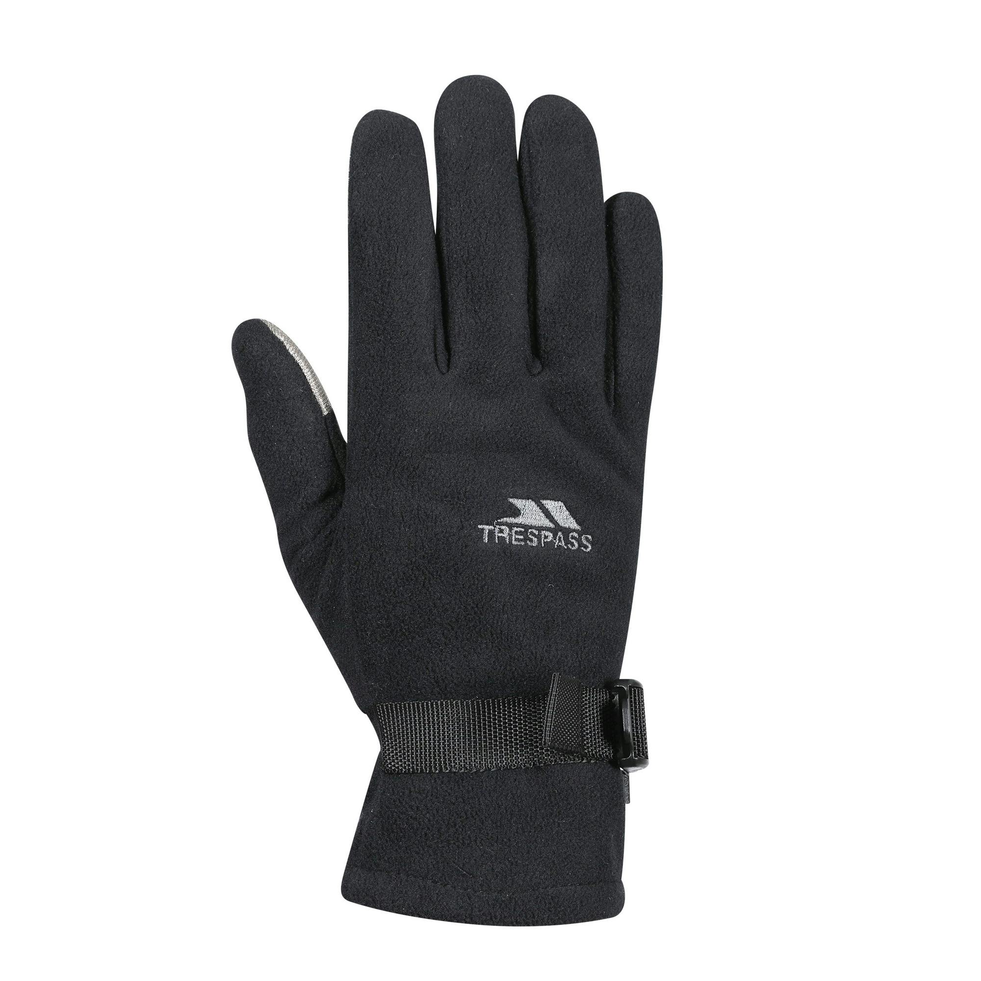Trespass Unisex Black Adults Contact Touch Screen Winter Gloves - Xs/S - 100% Acrylic