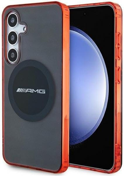 Mercedes Black Amg Bicolor Transparent Hard Case With Magsafe For Samsung Galaxy S24 6.2" - Amhms24s23hbck