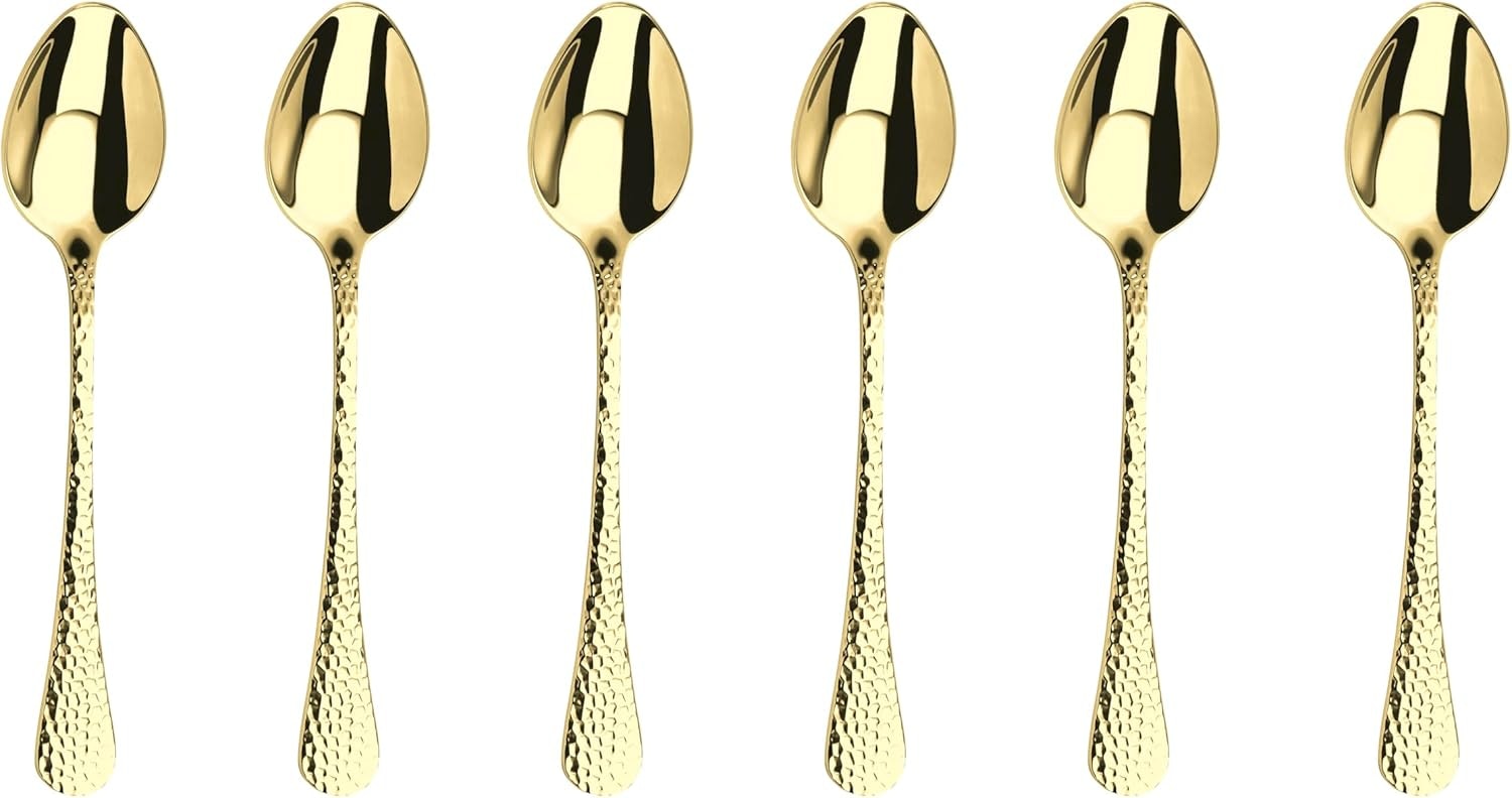 Arthur Price Gold/Light 'Champagne Avalon' Stainless Steel Gift Boxed Cutlery Set Of 6 Tea Spoons
