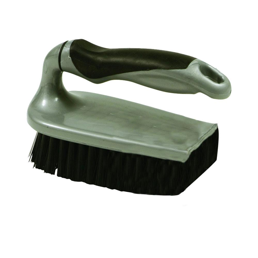 Supahome Grey/Black Deluxe Scrubbing Brush - One Size - 100% Mixed