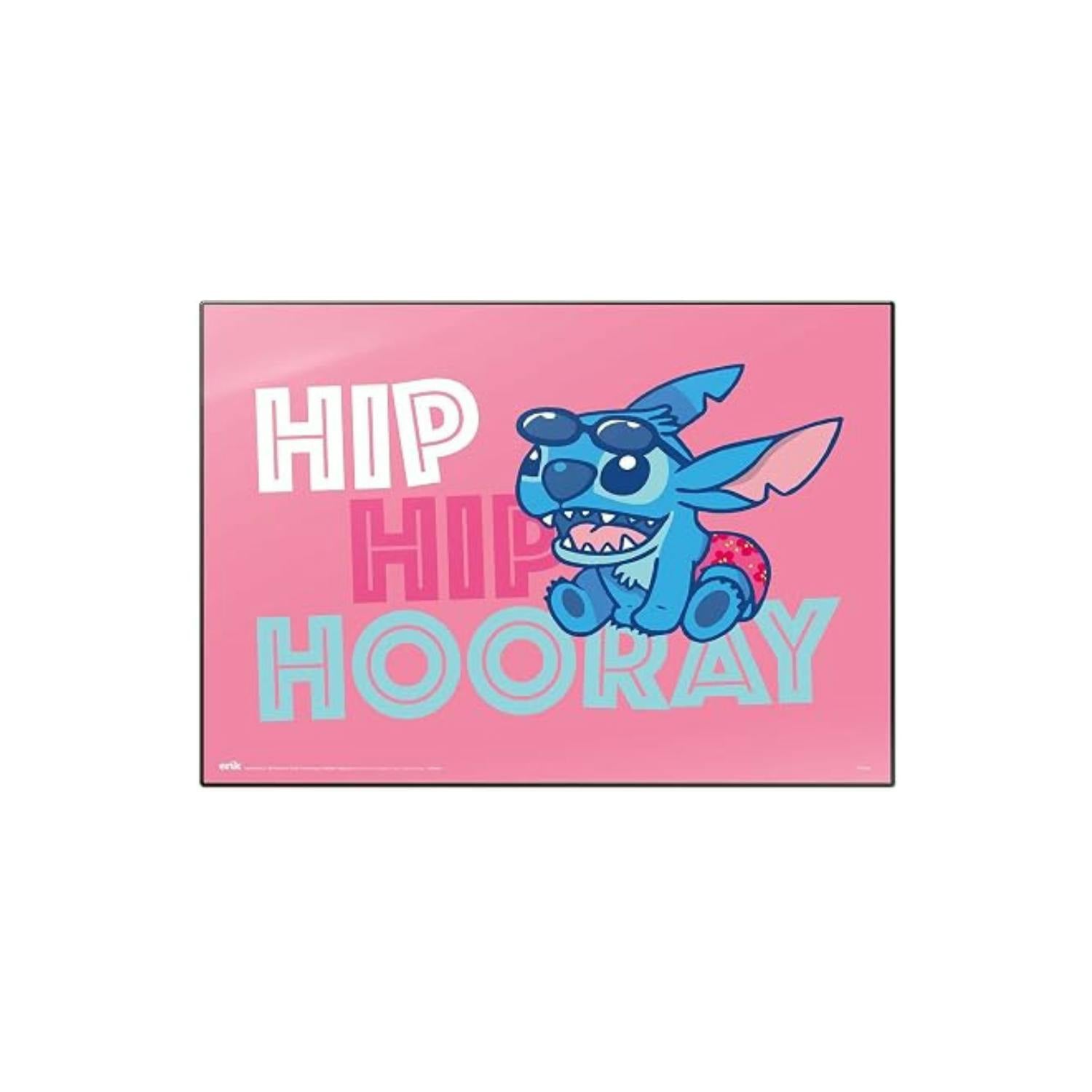 Grupo Eric Disney Stitch Hip Hip Hooray Desk Mouse Mat - 1 - 34.5 X 49.5 Cm - Mouse Desk Mat