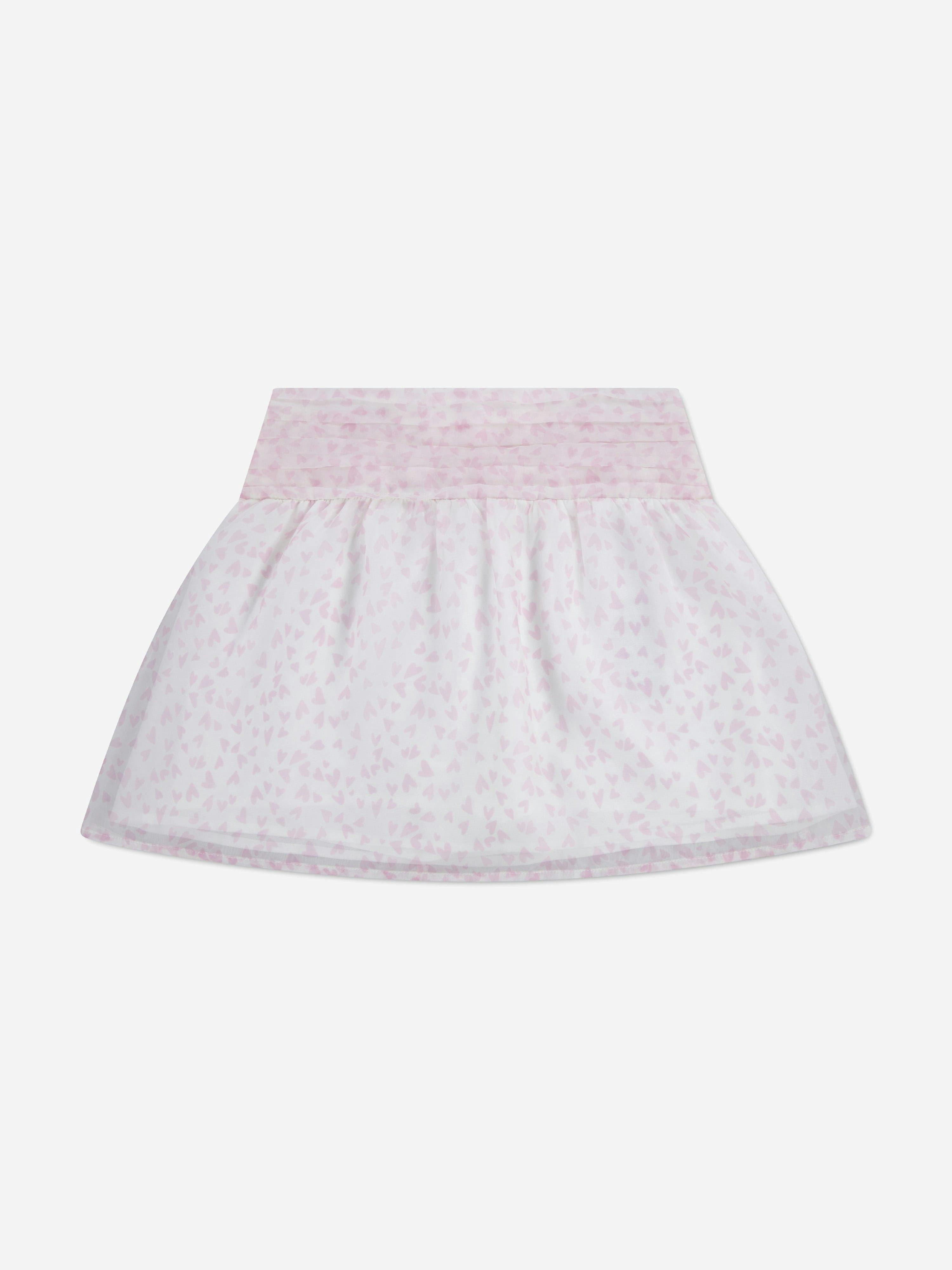 Abercrombie & Fitch Girls Pink Emerson Organza Skort In - 11 - 12 Yrs