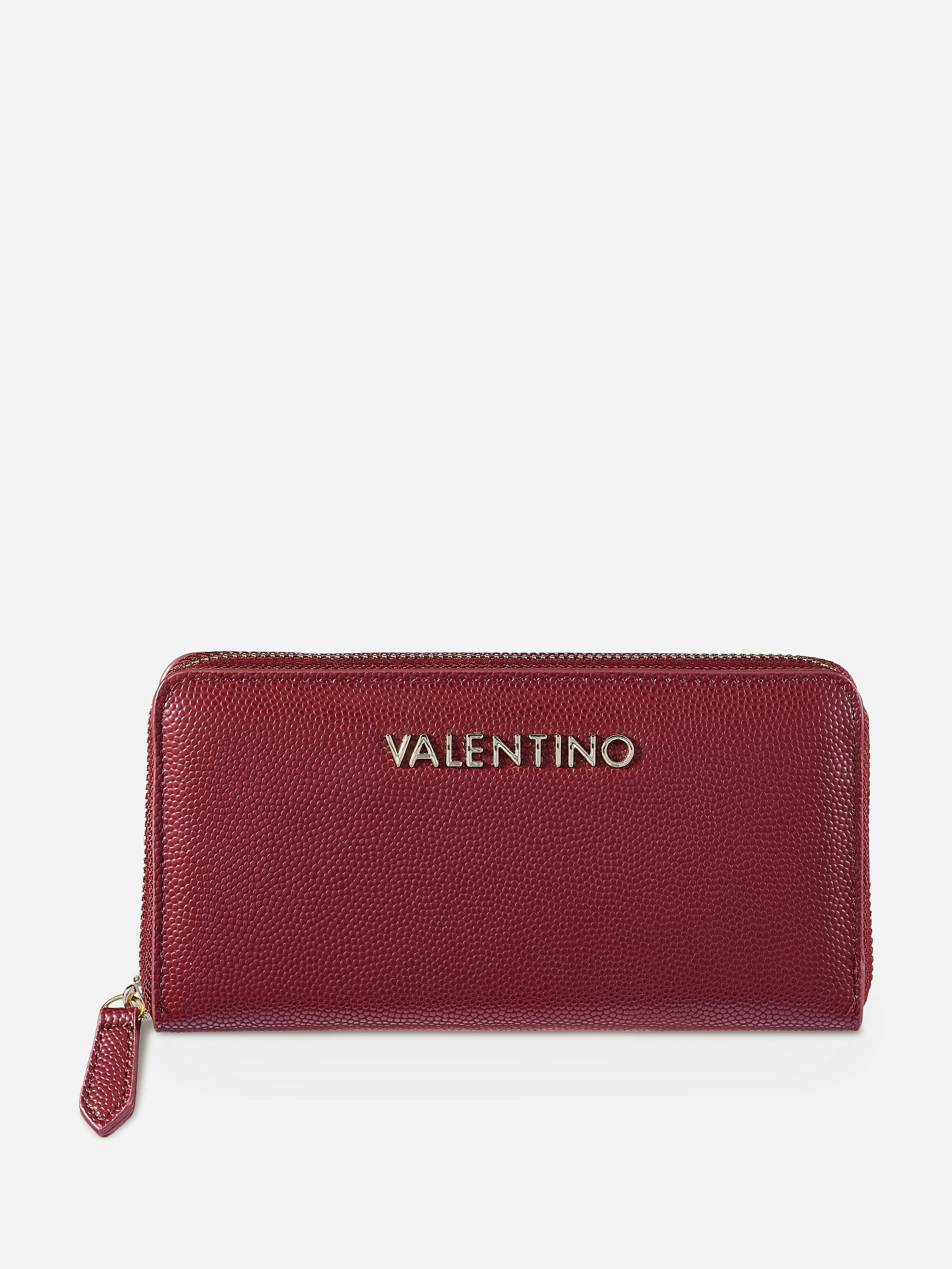 Valentino Boys Red Divina Zip Around Wallet In (14.5Cm) - One Size