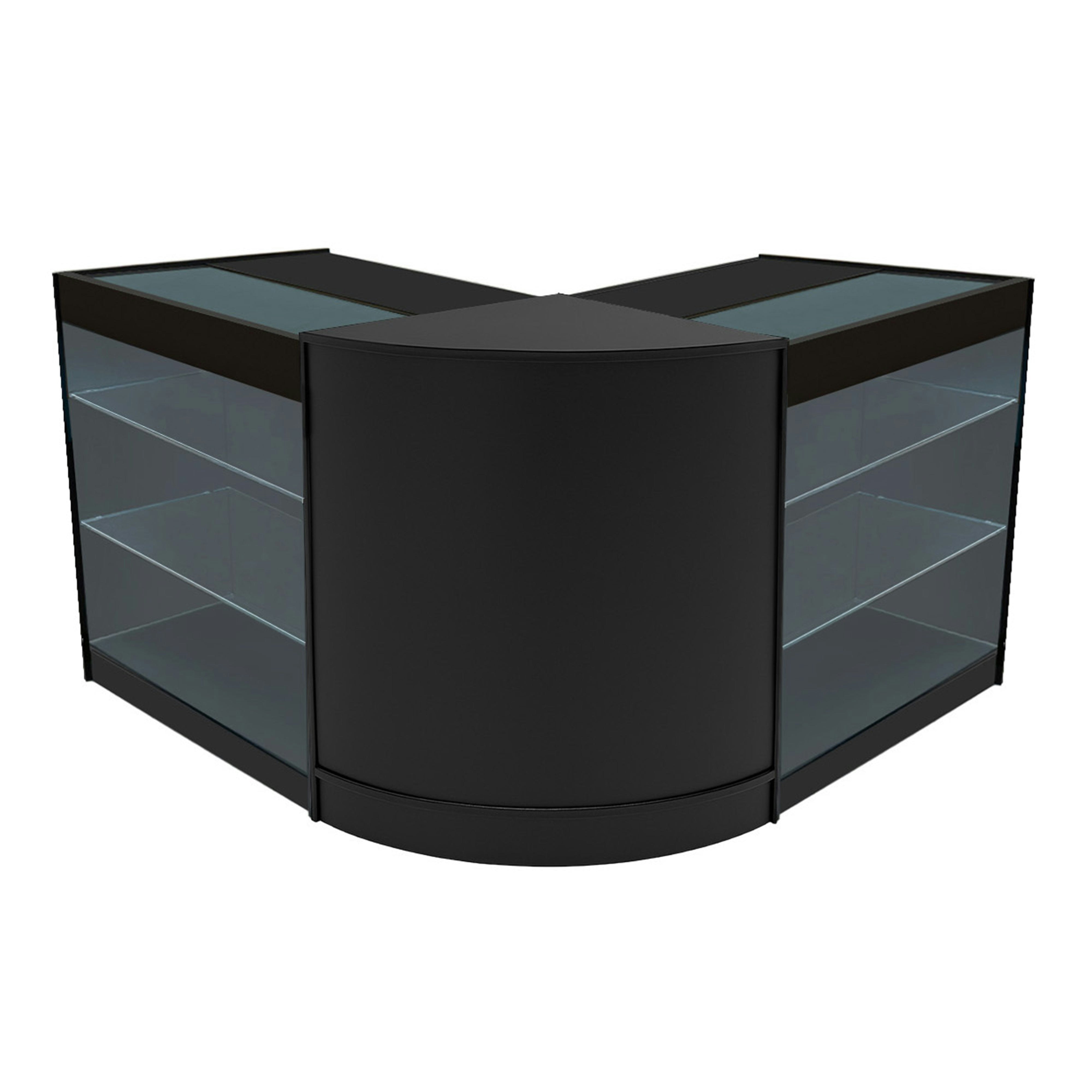 Rackhams Black Helios Led Shop Counter Set Cm60 & 2 X K900