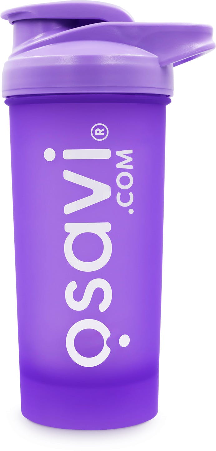 OSAVI Shaker, Purple – 700 ml | Easy–to–Use with Measuring Cup & Metal Ball | Dishwasher Safe & BPA Free - Image 4