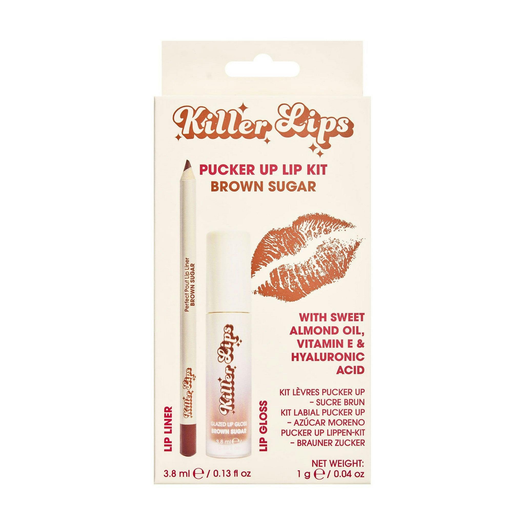 Killer Lips Pucker Up Lip Kit Set For Lips For Women Brown Sugar - Image 3