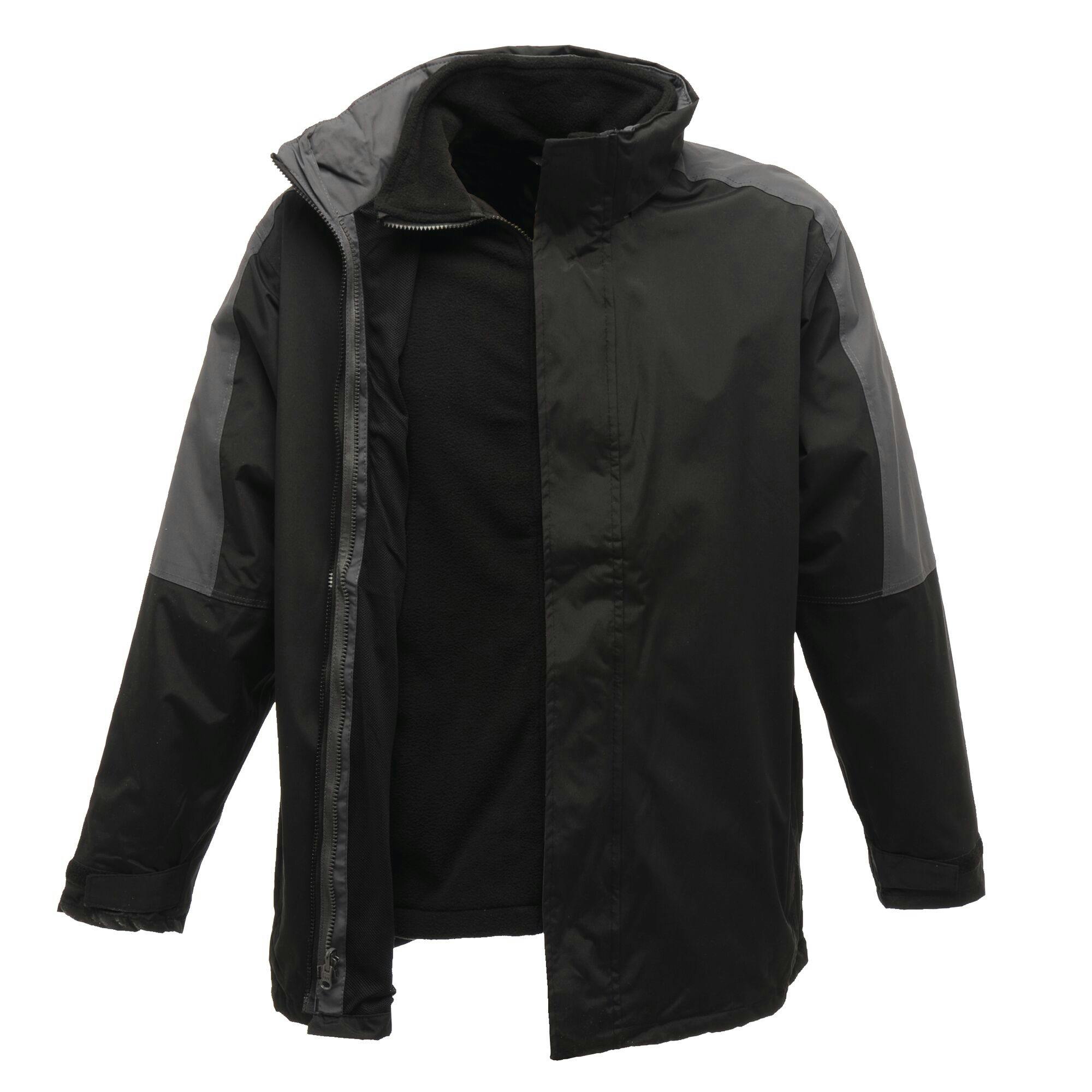 Regatta Men's Black/Grey Professional Waterproof Jacket - /Seal - S Uk - /Seal - 100% Polyester