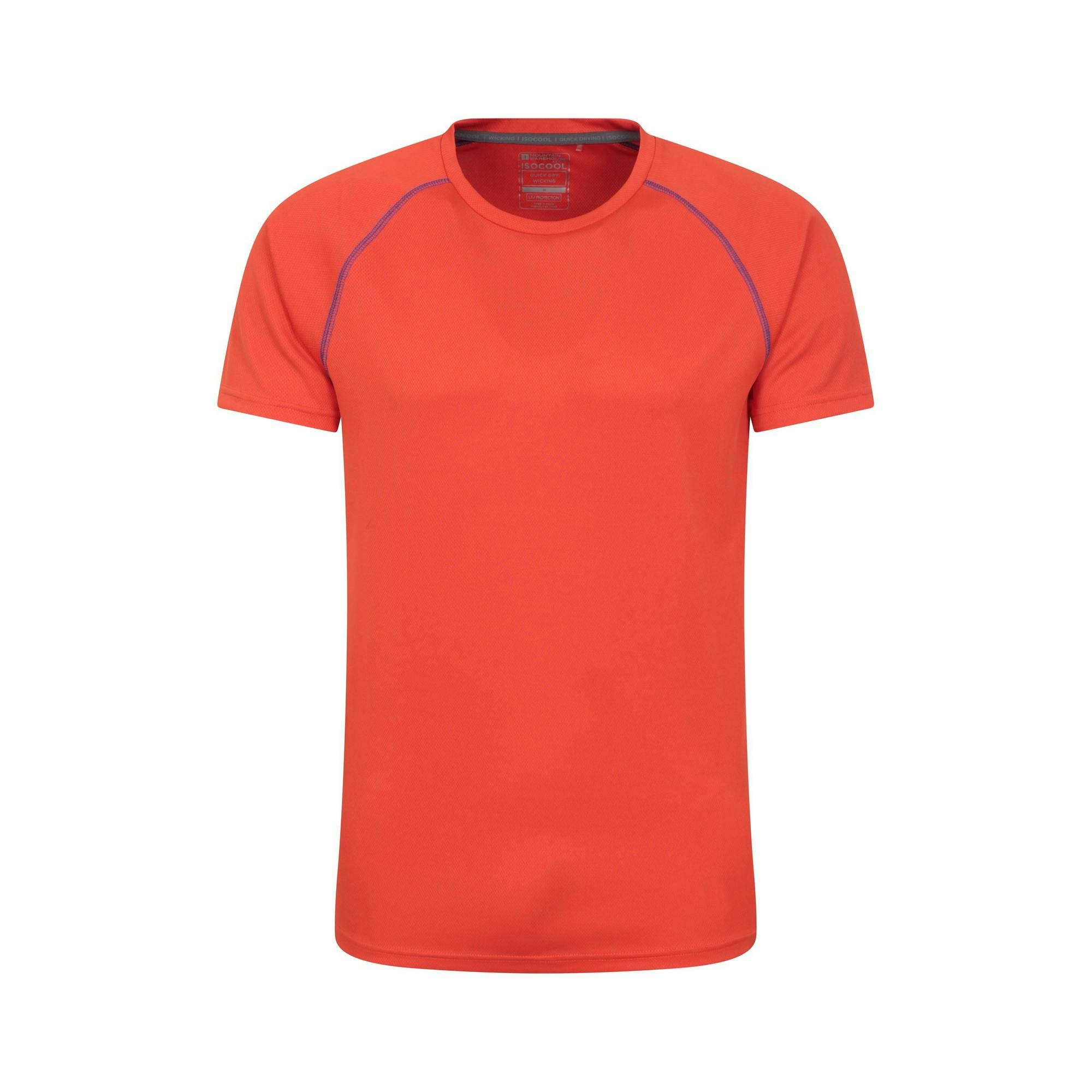 Mountain Warehouse Men's Orange Endurance Isocool T-Shirt - Bright - Bright - Xs - 100% Polyester