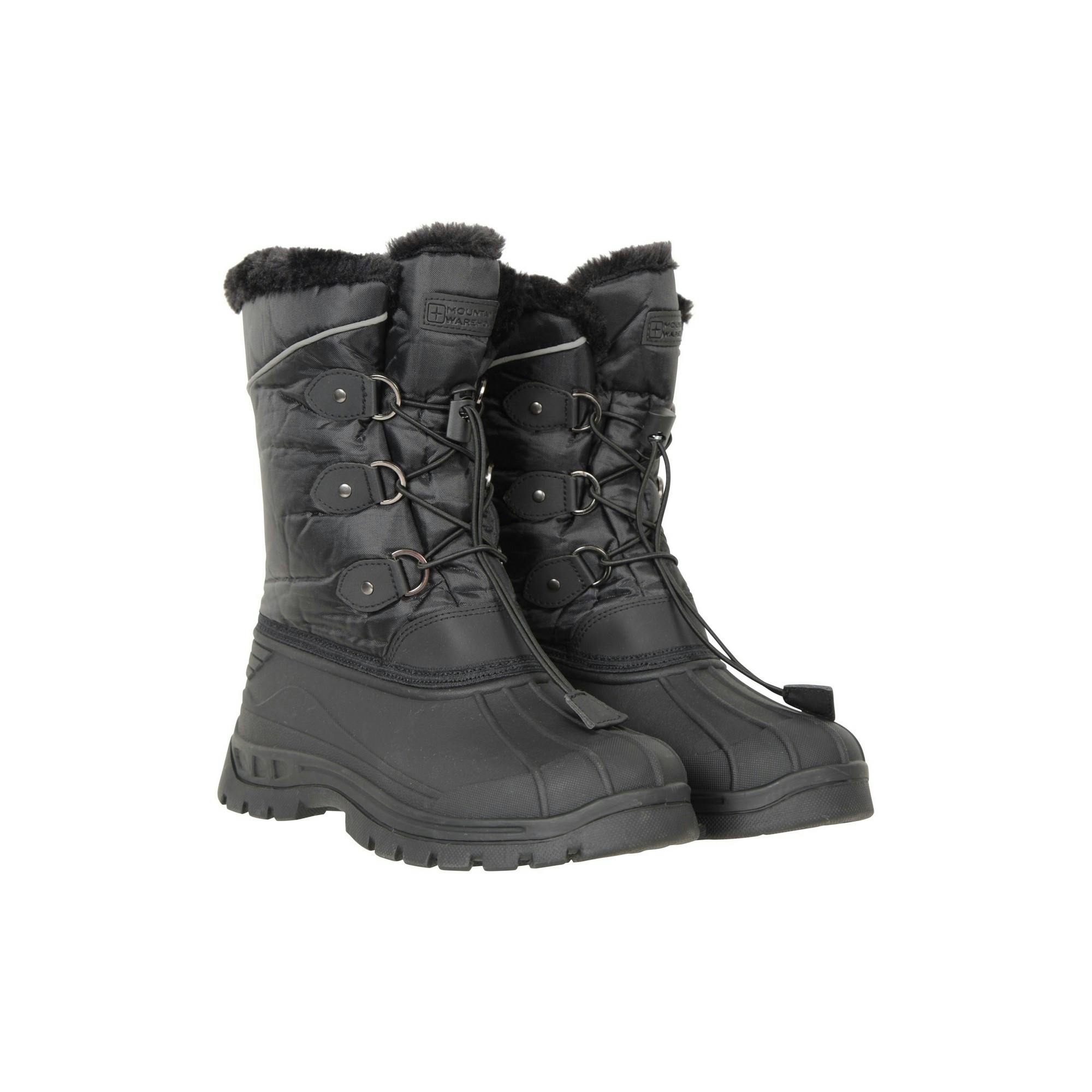 Mountain Warehouse Black Kids Whistler Adaptive Snow Boots - 13 Uk Child