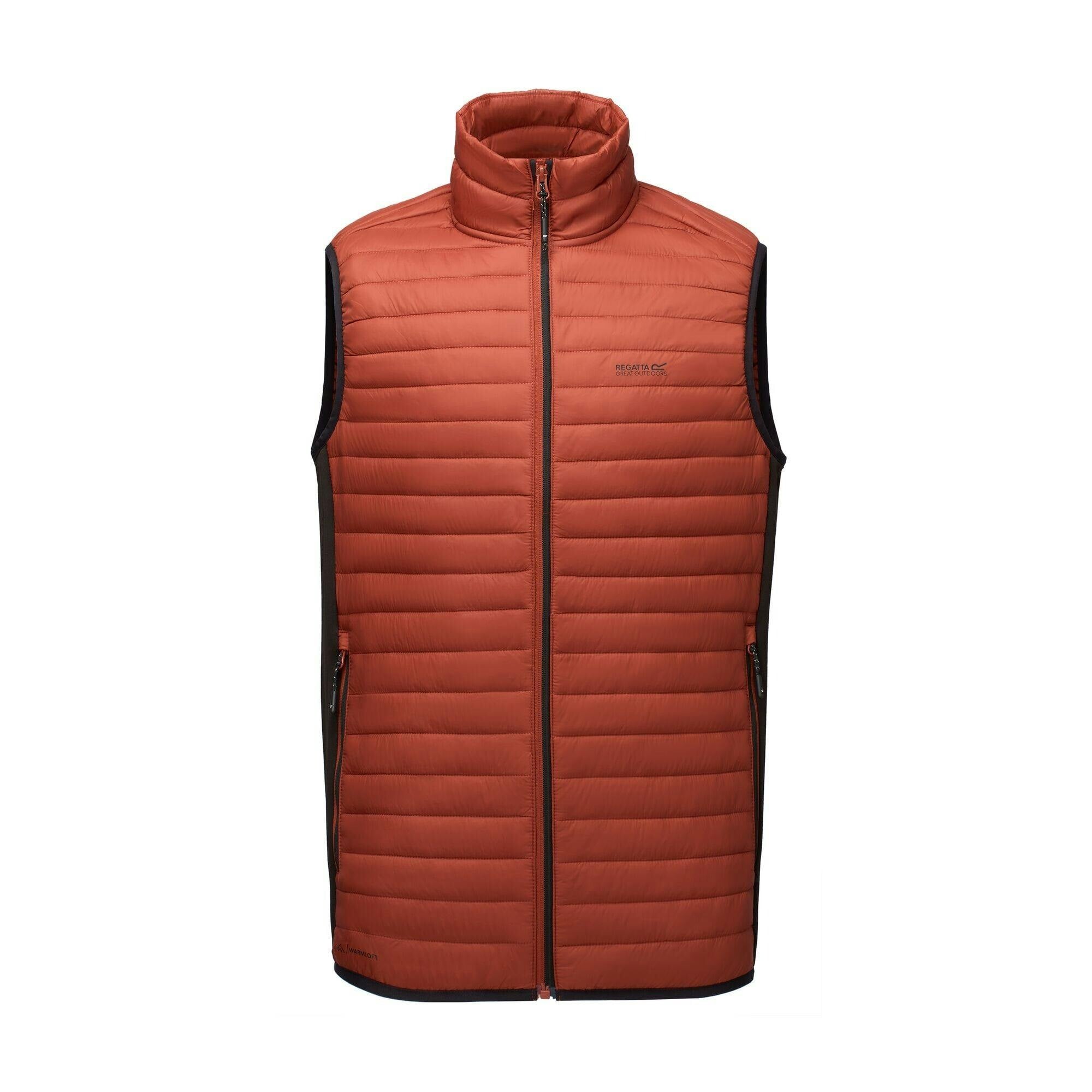 Regatta Men's Black Andreson Hybrid Padded Jacket - Burnt Henna/ - S - Burnt Henna/ - 100% Polyamide