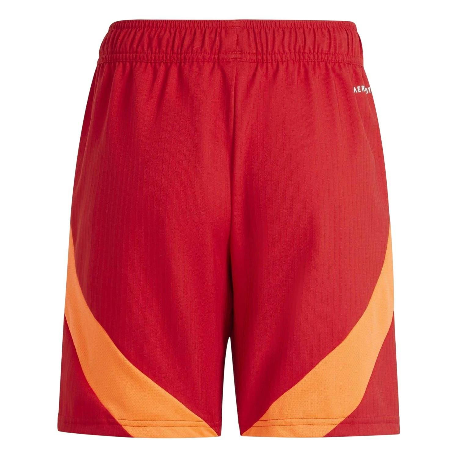 Adidas Boys Red Tiro24 Football Shorts - Team Power - 13 Years - Team Power - 100% Recycled Polyester