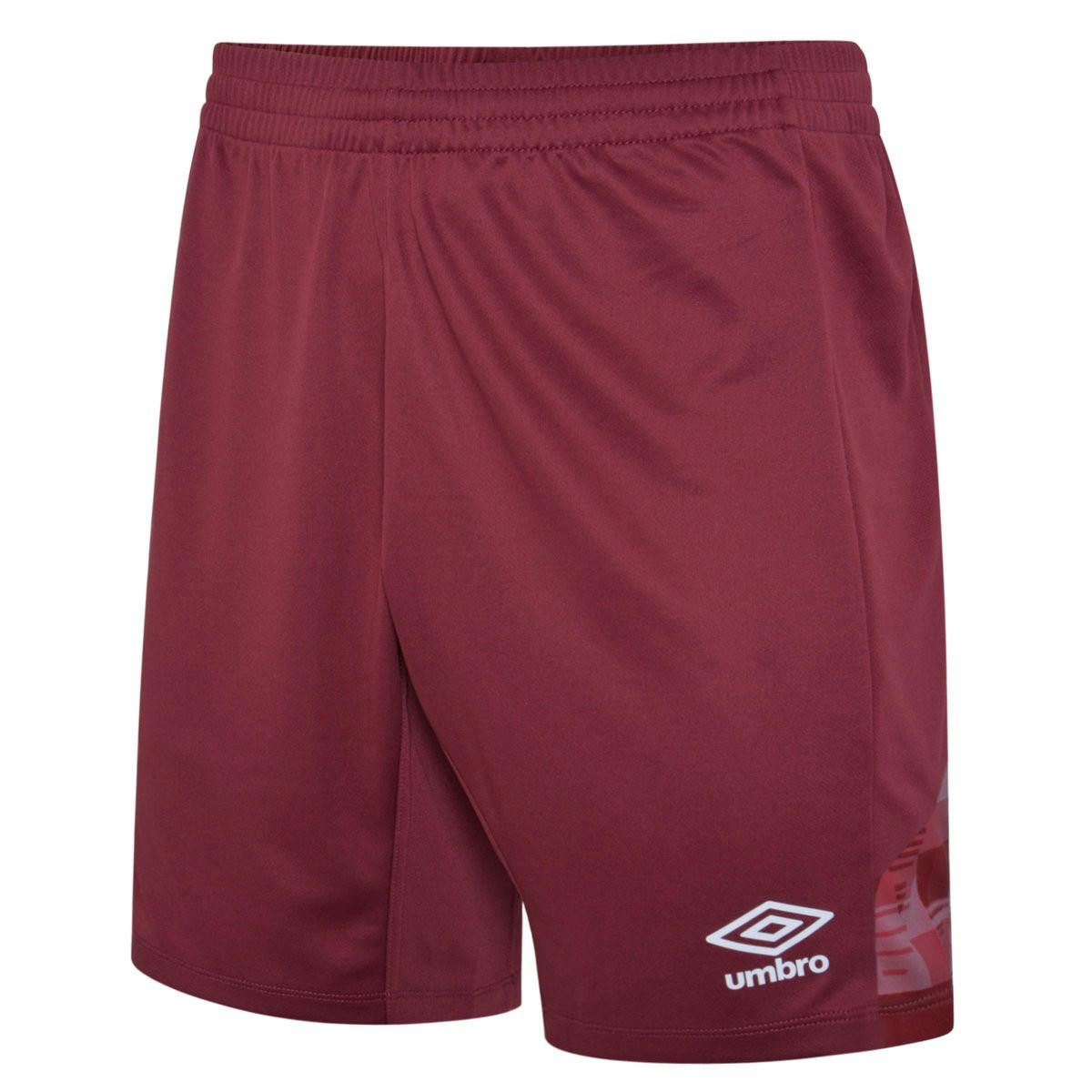 Umbro Men's Vier Shorts - New Claret - M - New Claret - 100% Polyester