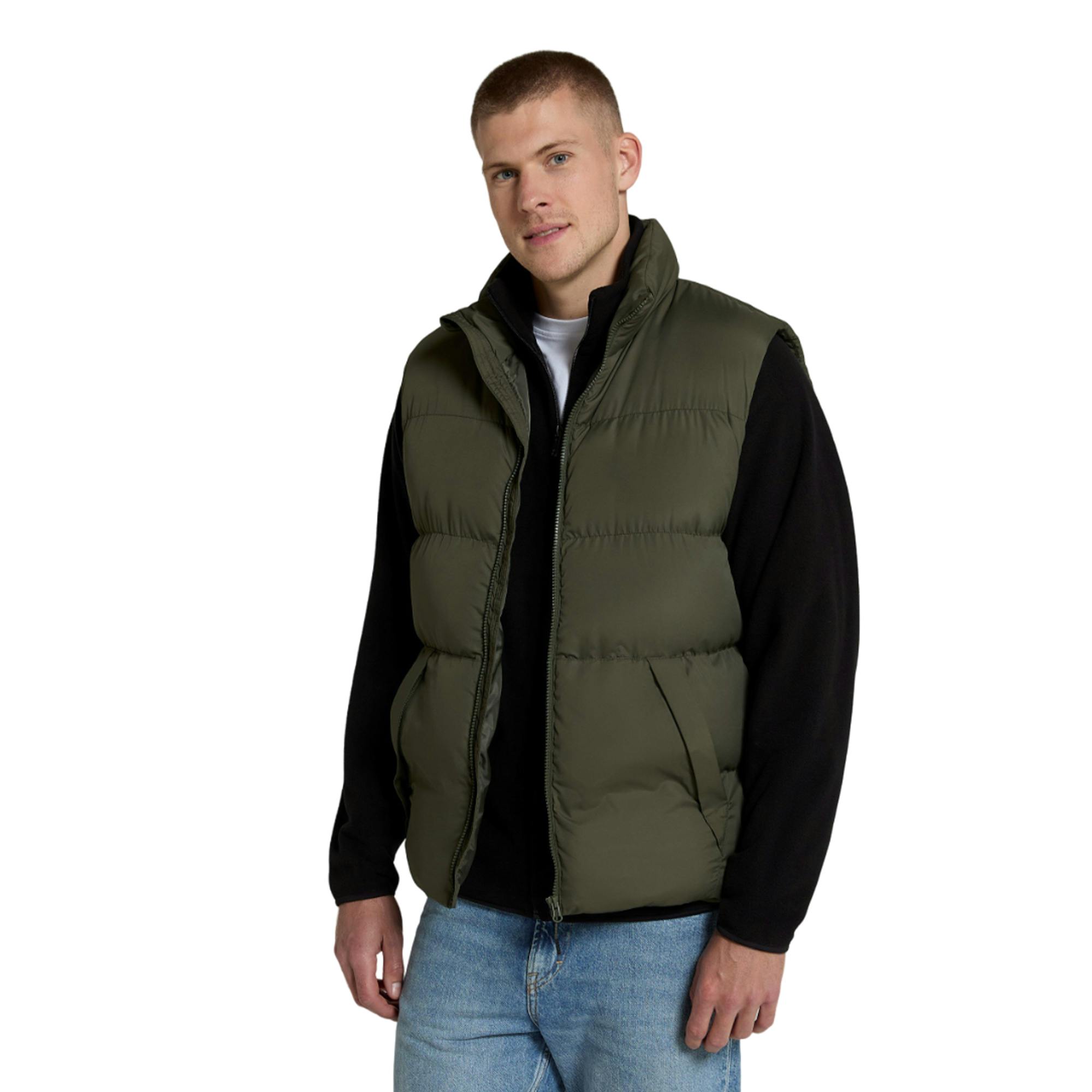 Animal Men's Dark Haworth Padded Gilet - Khaki - Xxl - Khaki - 100% Polyester