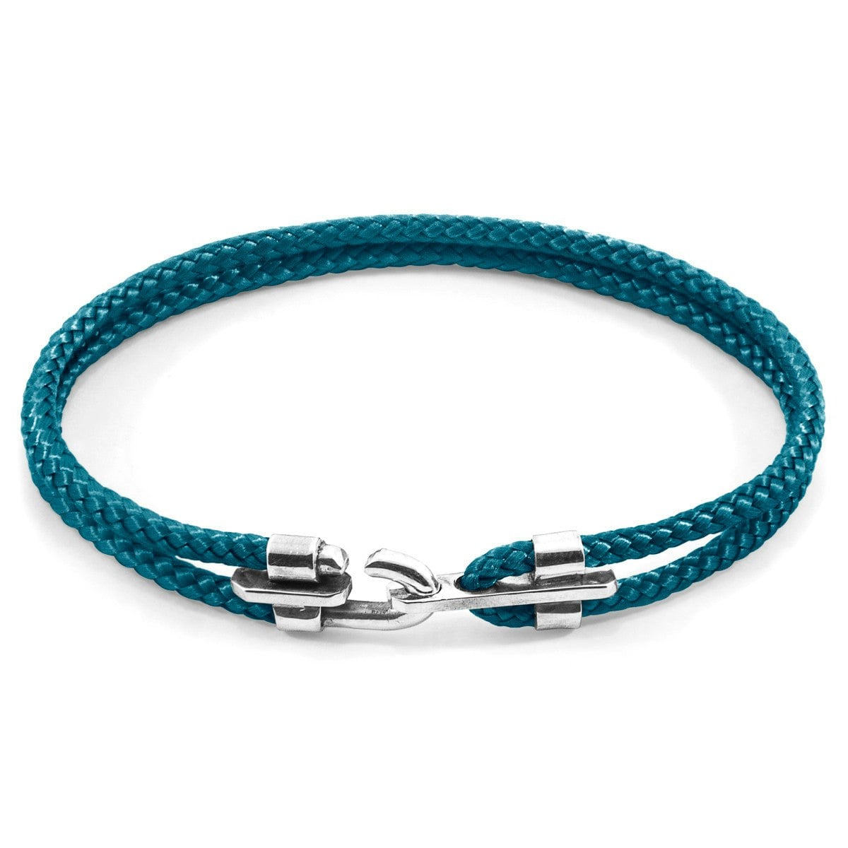 Anchor & Crew Blue/Silver Ocean Canterbury And Rope Bracelet - M - 21Cm (Most Popular)