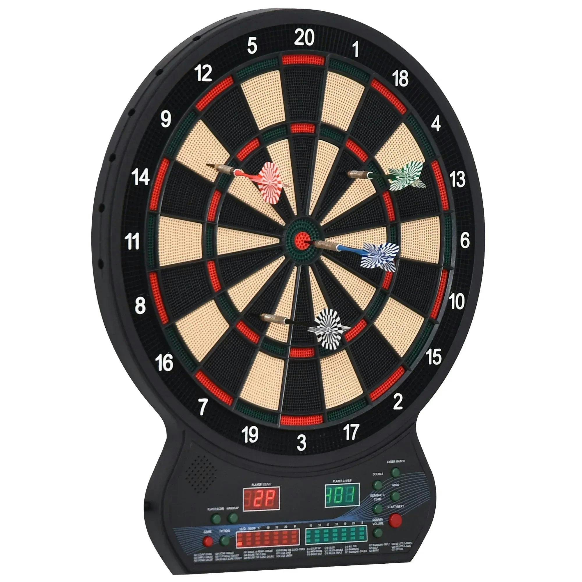 Blue Pirate Electronic Dartboard Led Digital Score 27 Games With 12 Soft Darts Ready-To-Play - Image 6